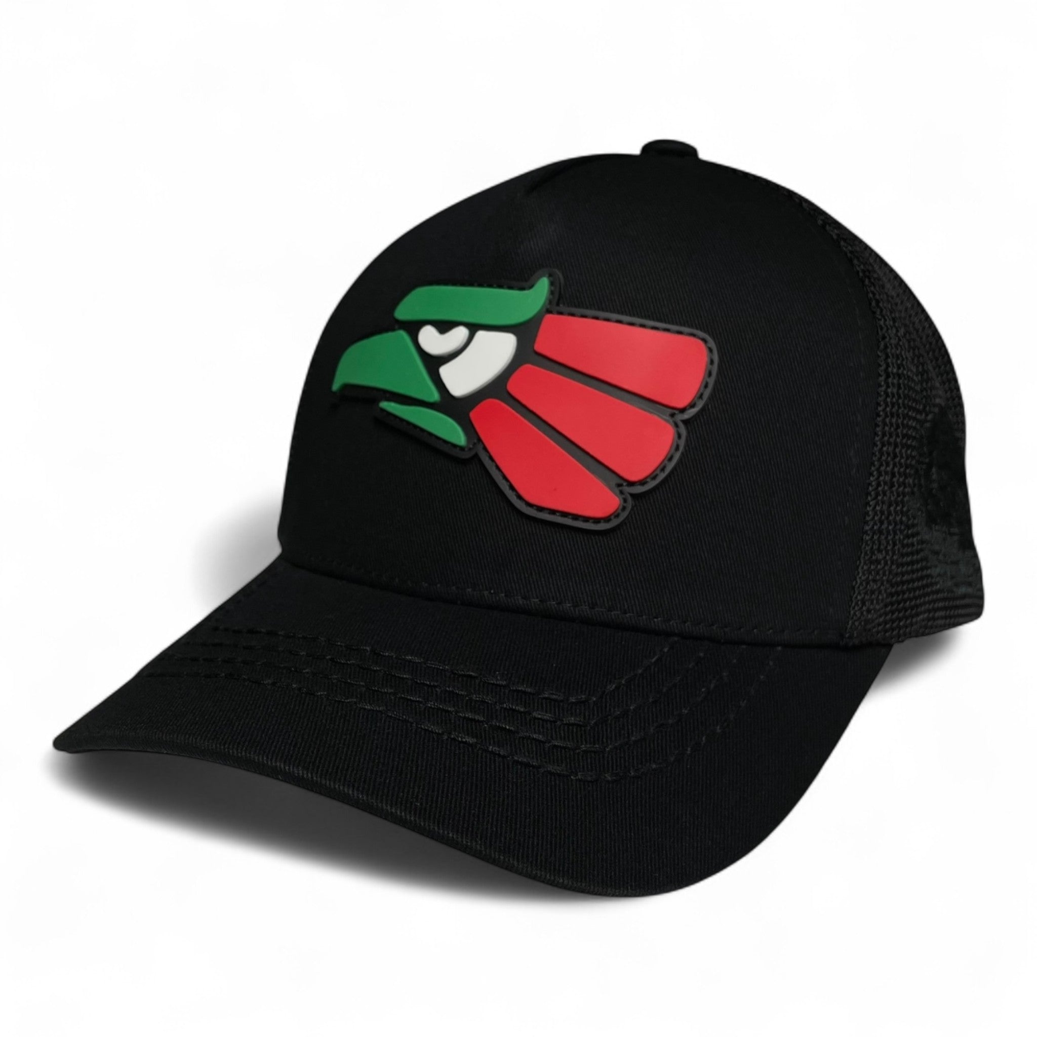 Hecho en Mexico PVC Eagle Patch Mesh Back Baseball Cap