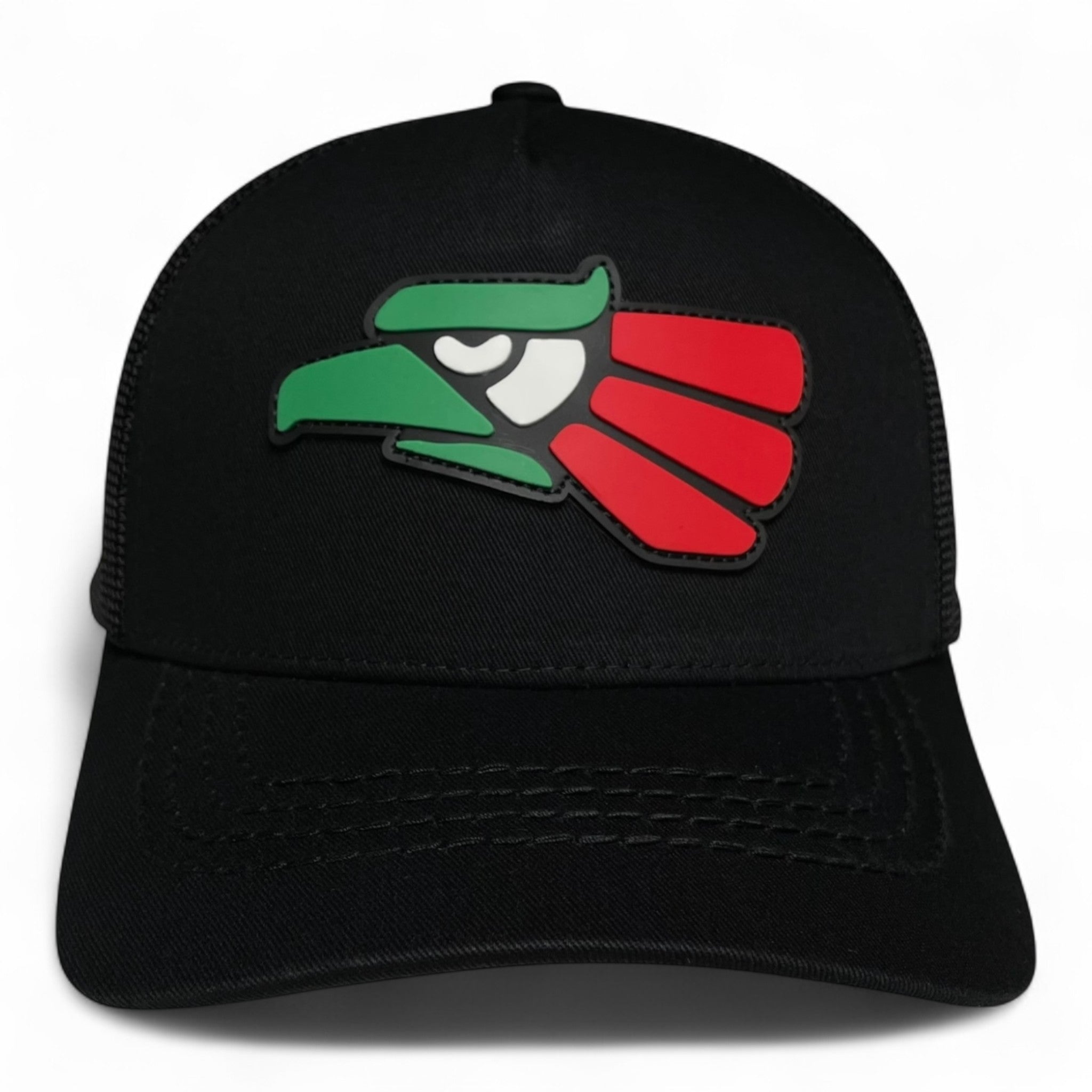 Hecho en Mexico PVC Eagle Patch Mesh Back Baseball Cap