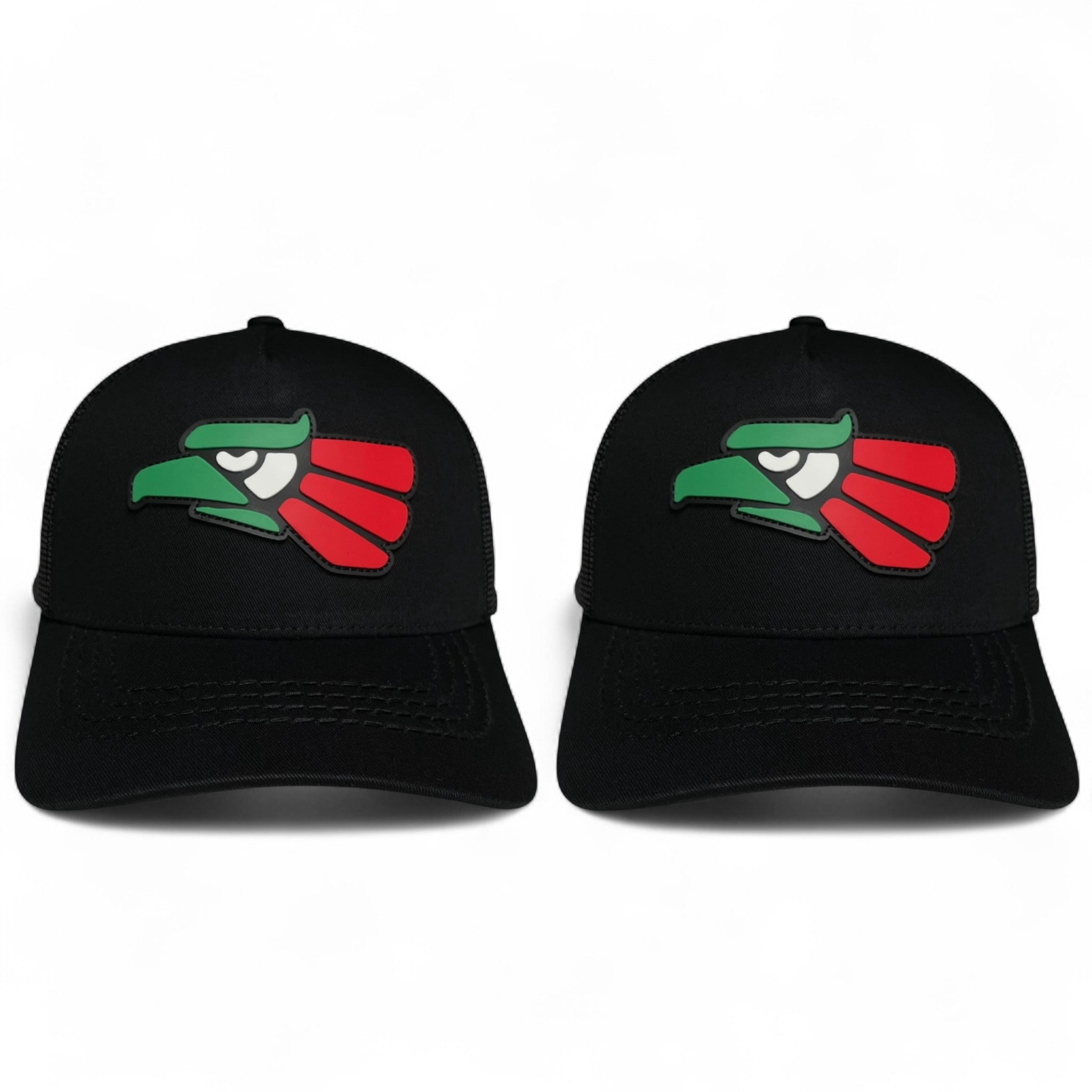 Hecho en Mexico PVC Eagle Patch Mesh Back Baseball Cap