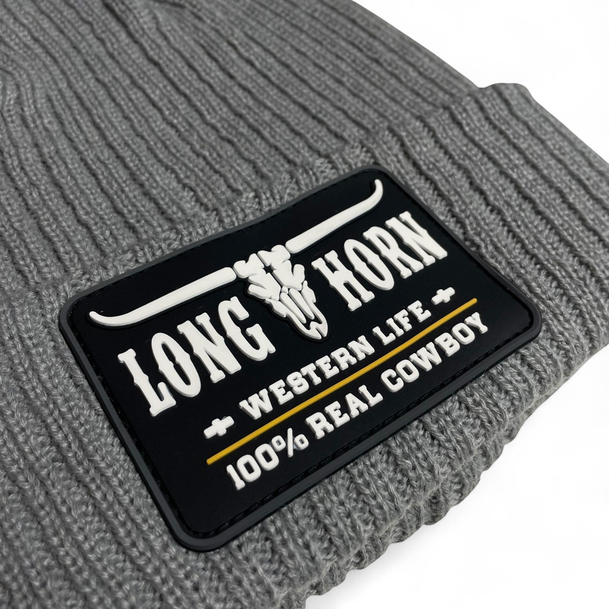 Long Horn Western Life Cowboy Beanie Hat – Warm Knit Winter Hat