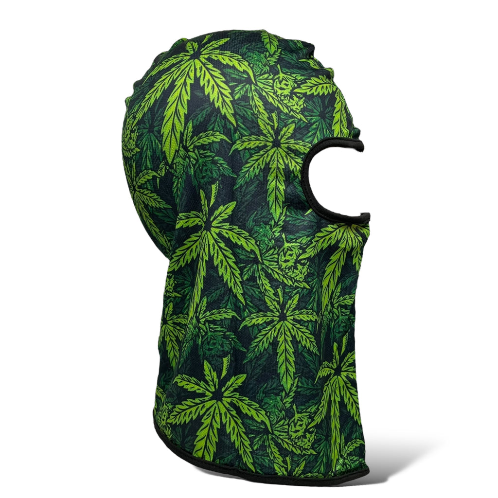 Multicolor Leaf Weed Balaclava Full Face Mask: UV Protection, Windproof