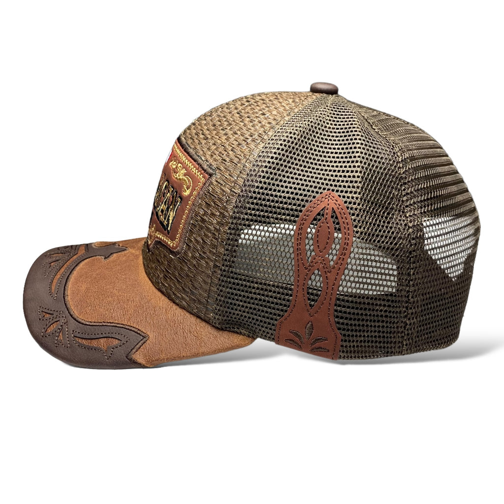 Michoacan Mexico Straw Mesh Trucker Hat Snapback, Western Cap | Wholesale