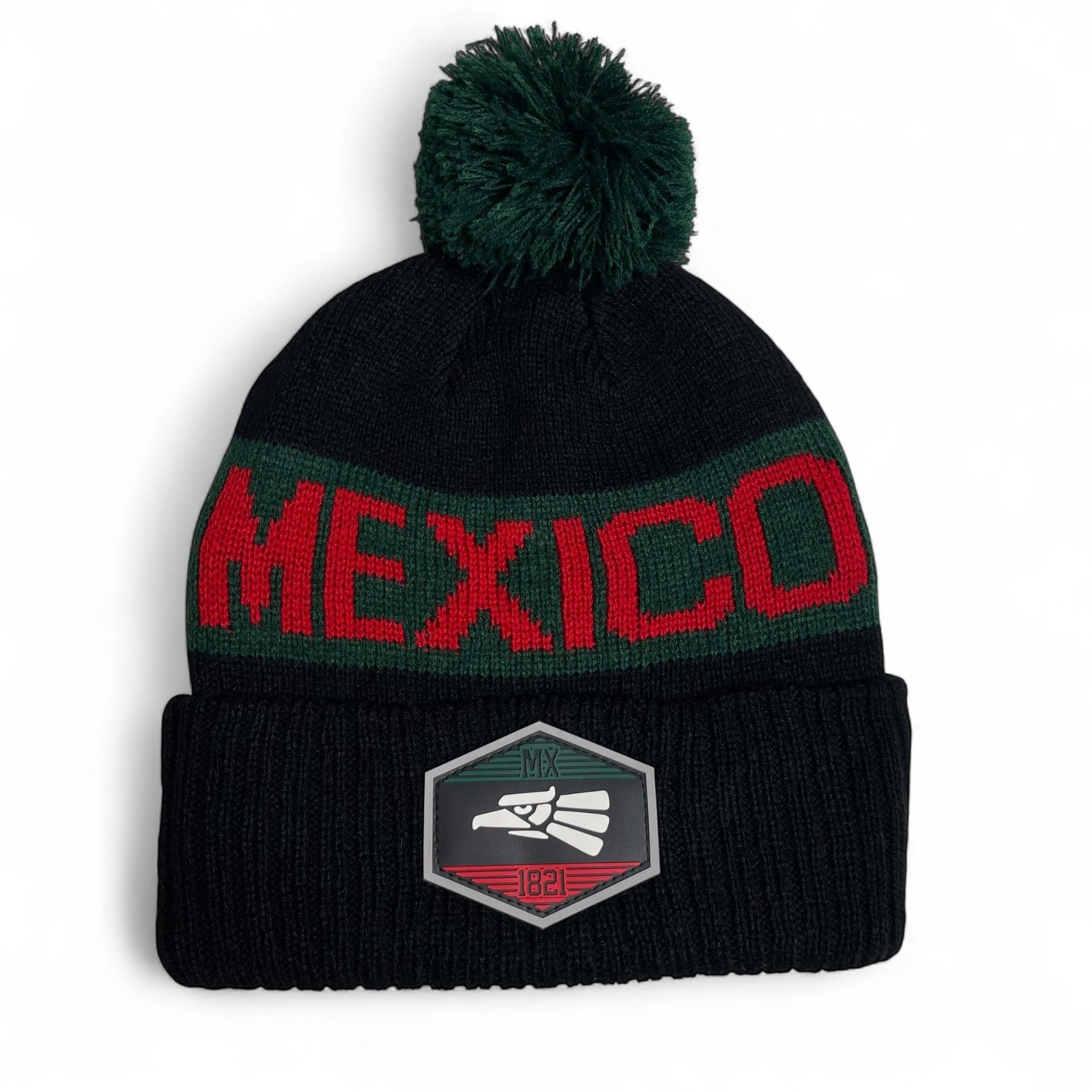 Gorro de invierno Hecho en Mexico con Parche Águila