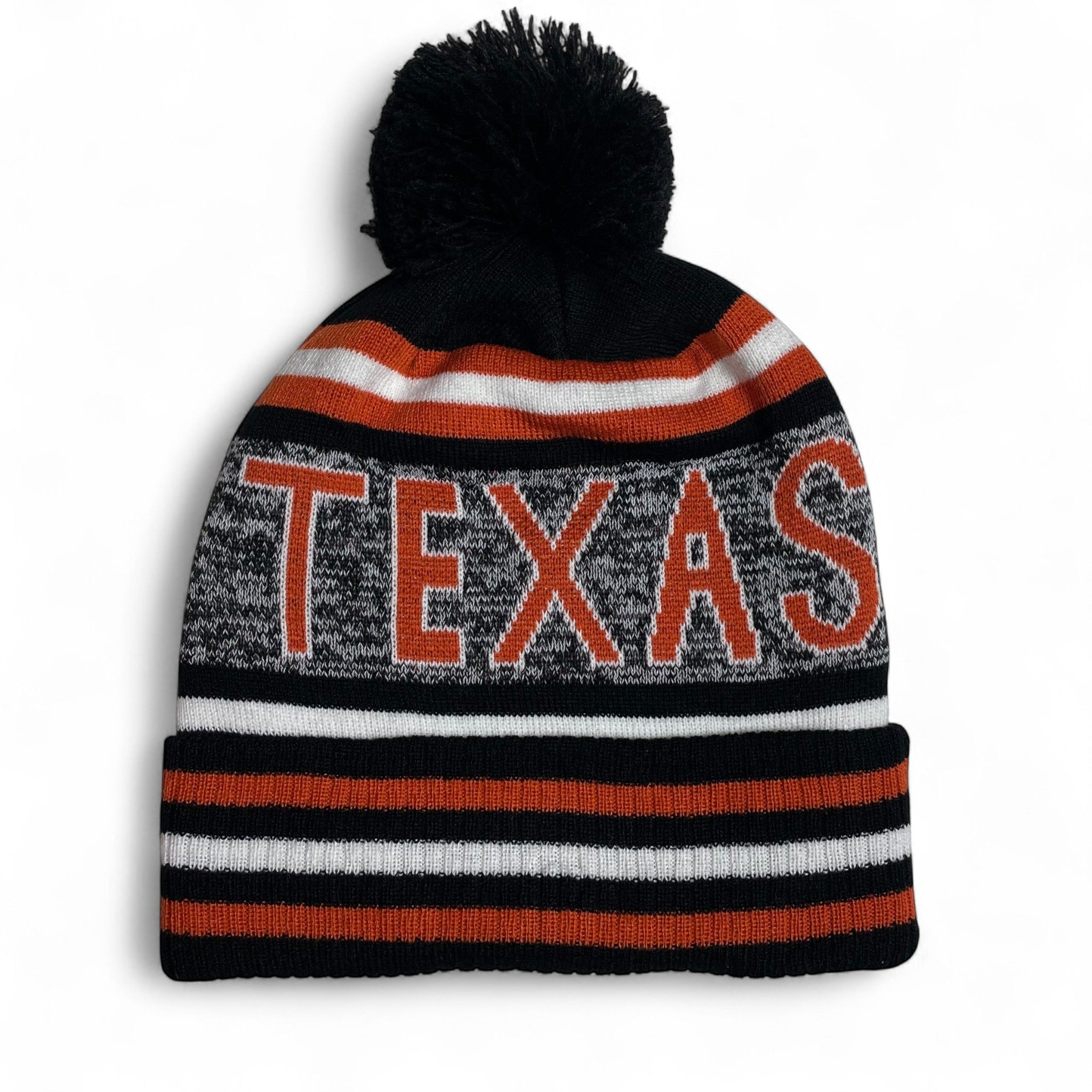 Texas Pom Beanie Winter Hat – Warm Knit Hat for Men & Women