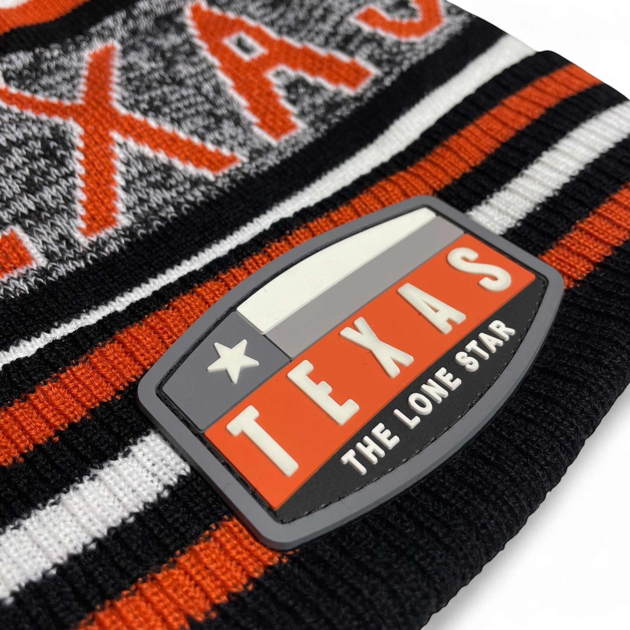 Texas Pom Beanie Winter Hat – Warm Knit Hat for Men & Women