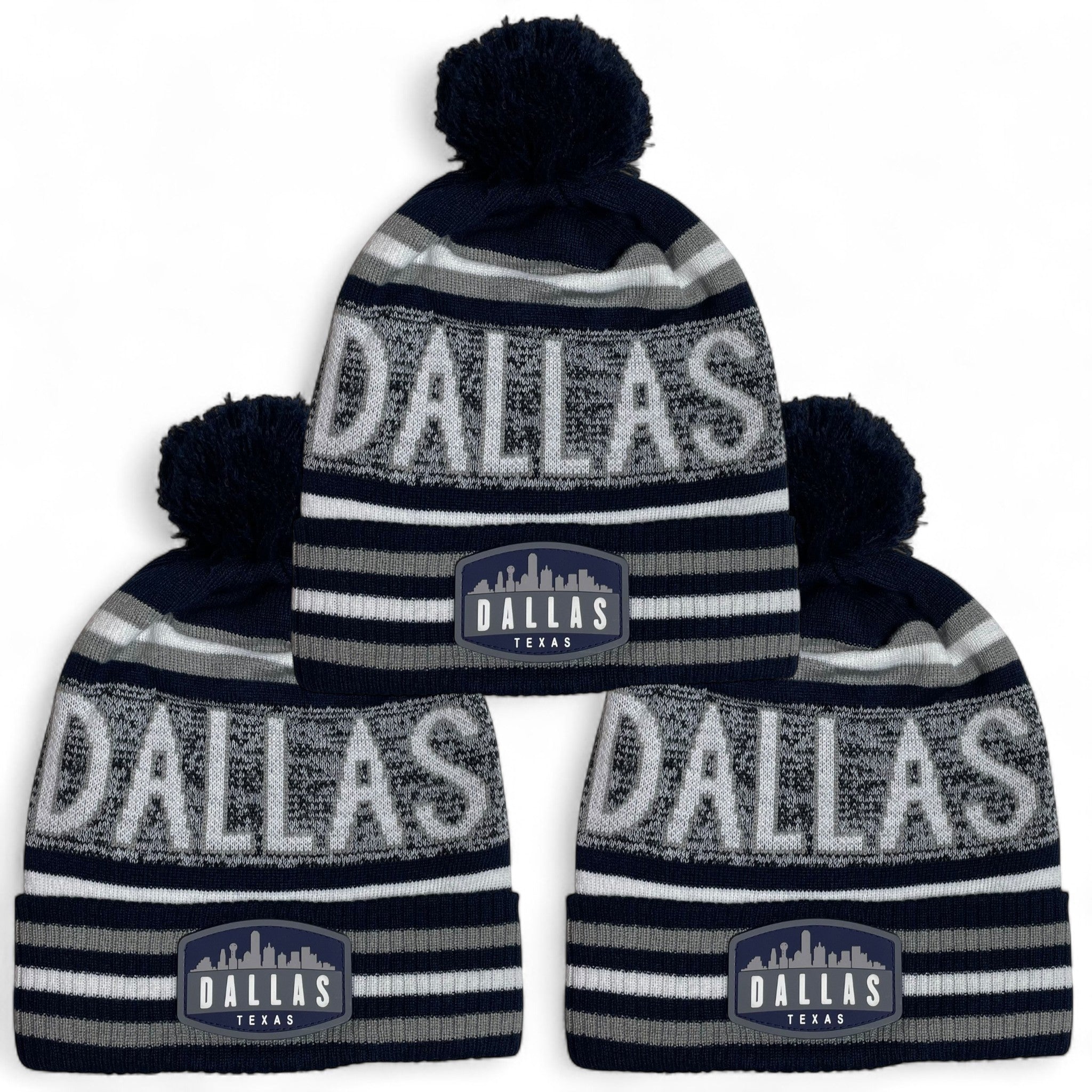 Dallas Pom Beanie Winter Hat – Warm Knit Hat for Men & Women