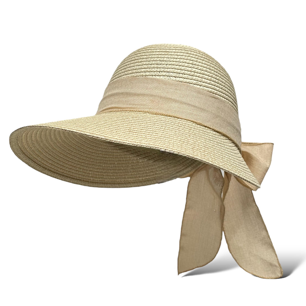 Womens Wide Brim Straw Sun Hat – UV Protection, Foldable Beach Hat