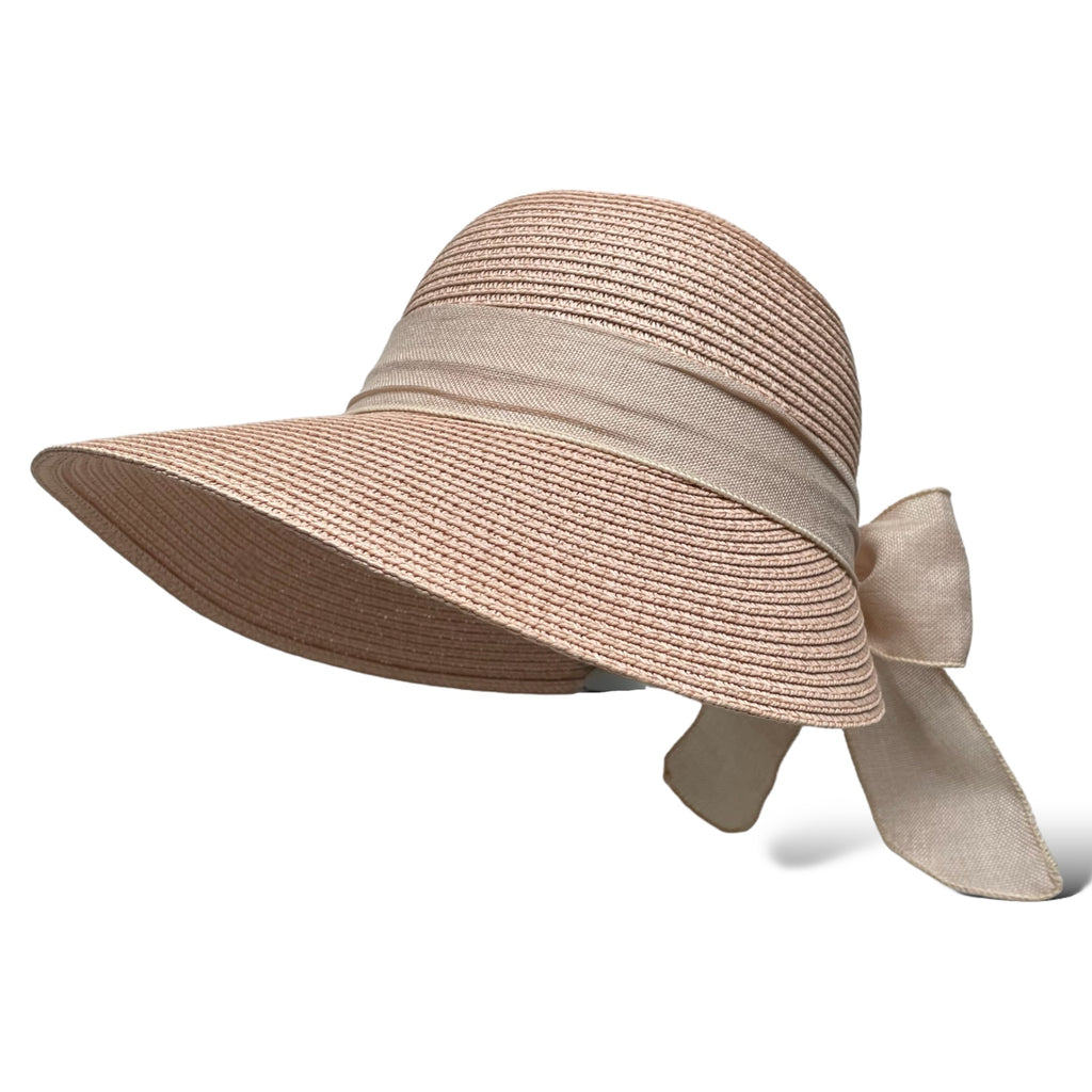 Womens Wide Brim Straw Sun Hat – UV Protection, Foldable Beach Hat