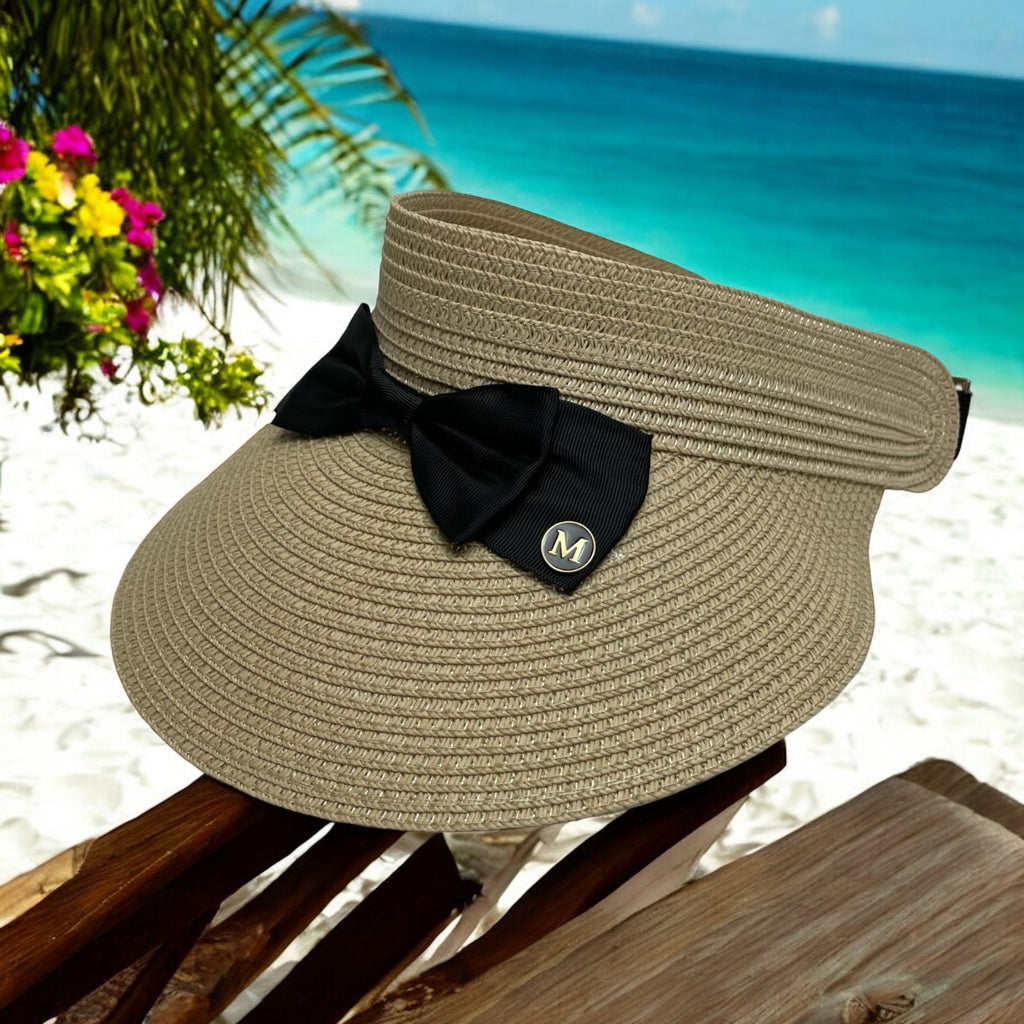 Adjustable Wide Brim Sun Hat for Women – Summer UV Protection Beach Visor