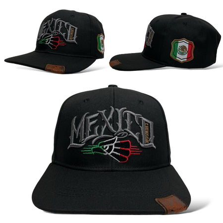 Mexico Chingon 3D Embroidered Baseball Cap Black Snapback