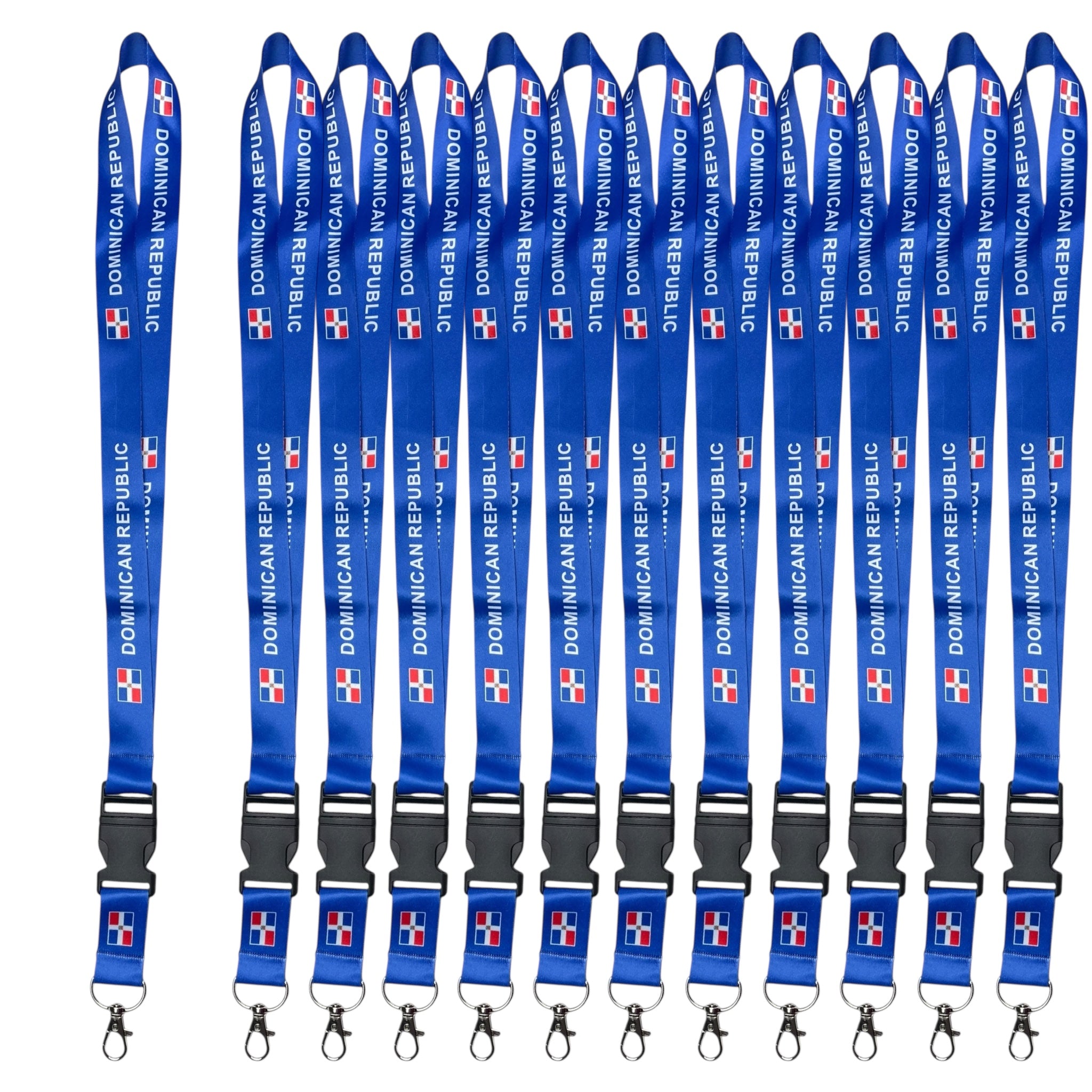 Bandera Rrom 12 Lanyards Bandera de República Dominicana al por mayor, Porta Gafete