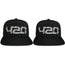 Pack of 2 snapback caps with 420 lifestyle PVC patch, streetwear style, adjustable closure, ideal for casual wear, events, or festivals.