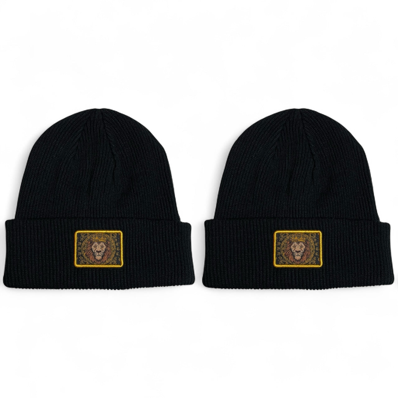 Lion King Patch Winter Beanie Hat