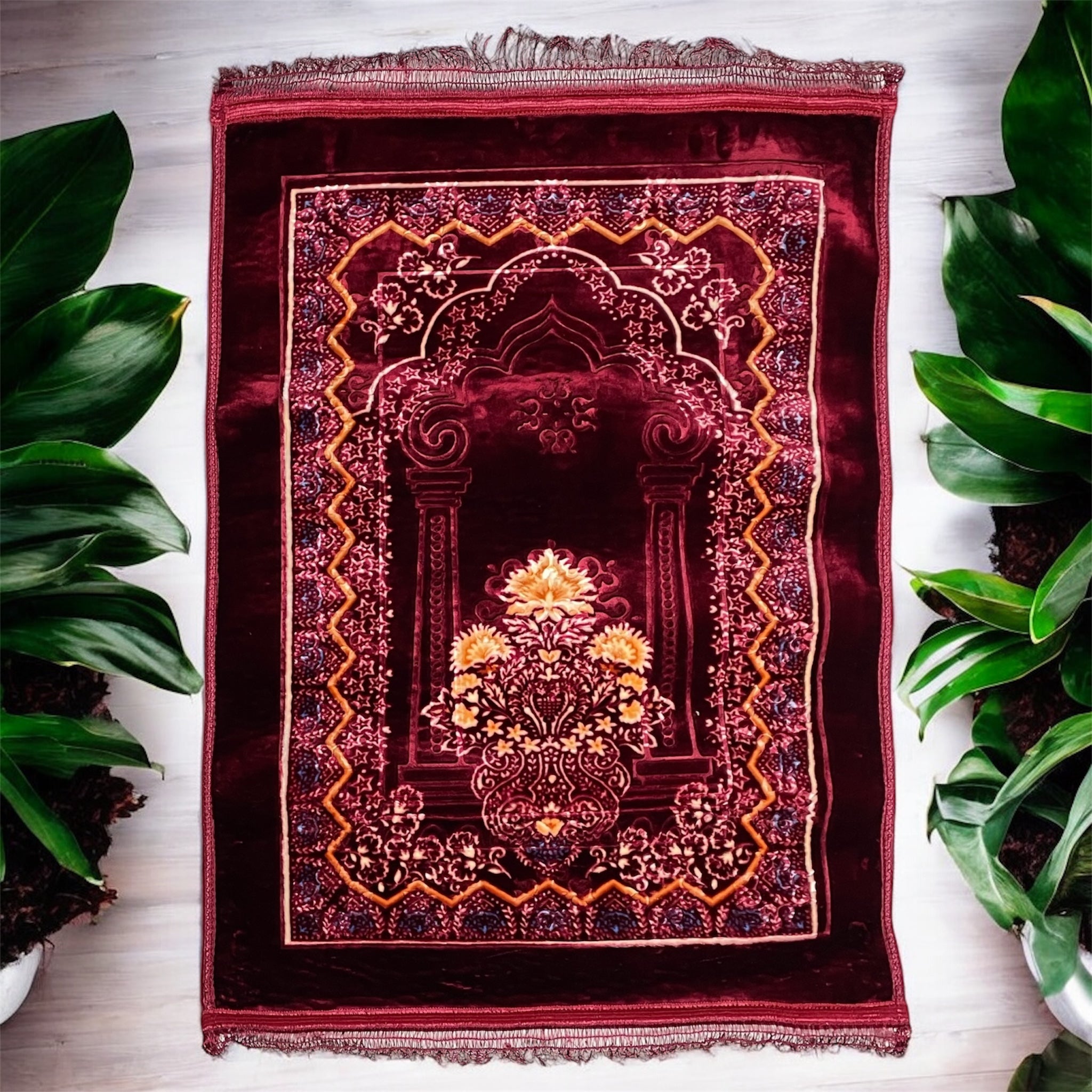 Traditional Islamic Prayer Rug