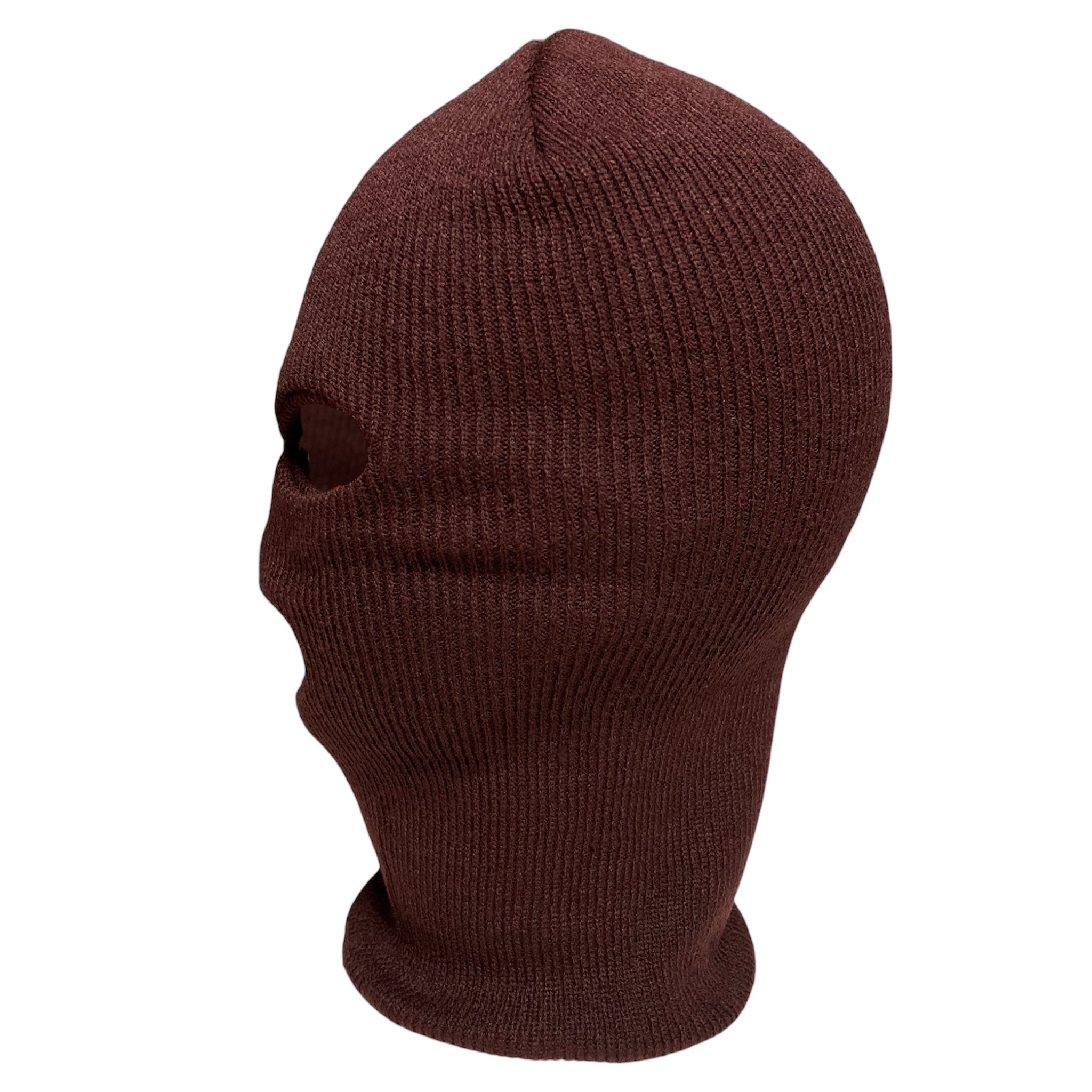 3 Hole Full Face Ski Mask Balaclava Tactical Winter Face Mask - Brown