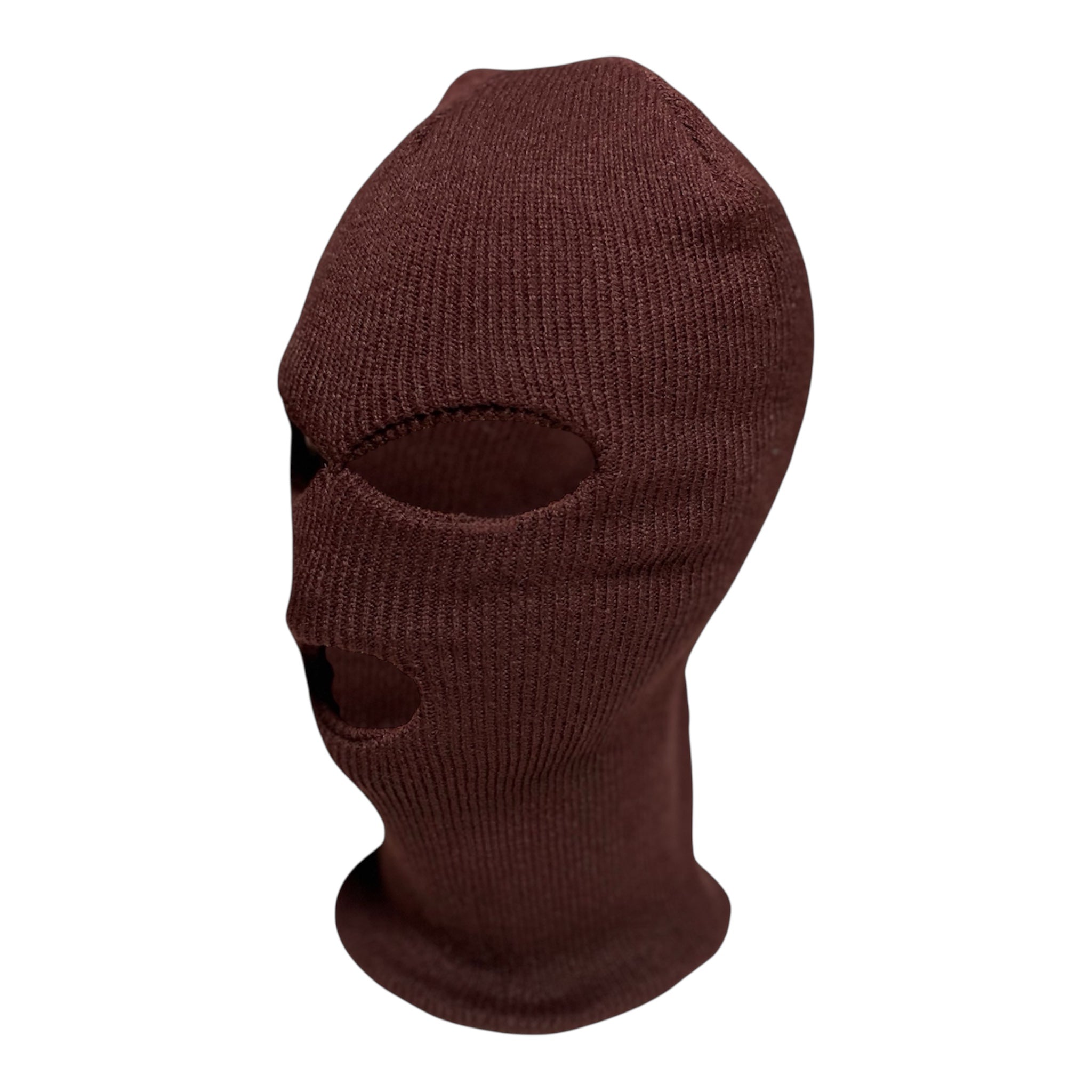 3 Hole Full Face Ski Mask Balaclava Tactical Winter Face Mask - Brown