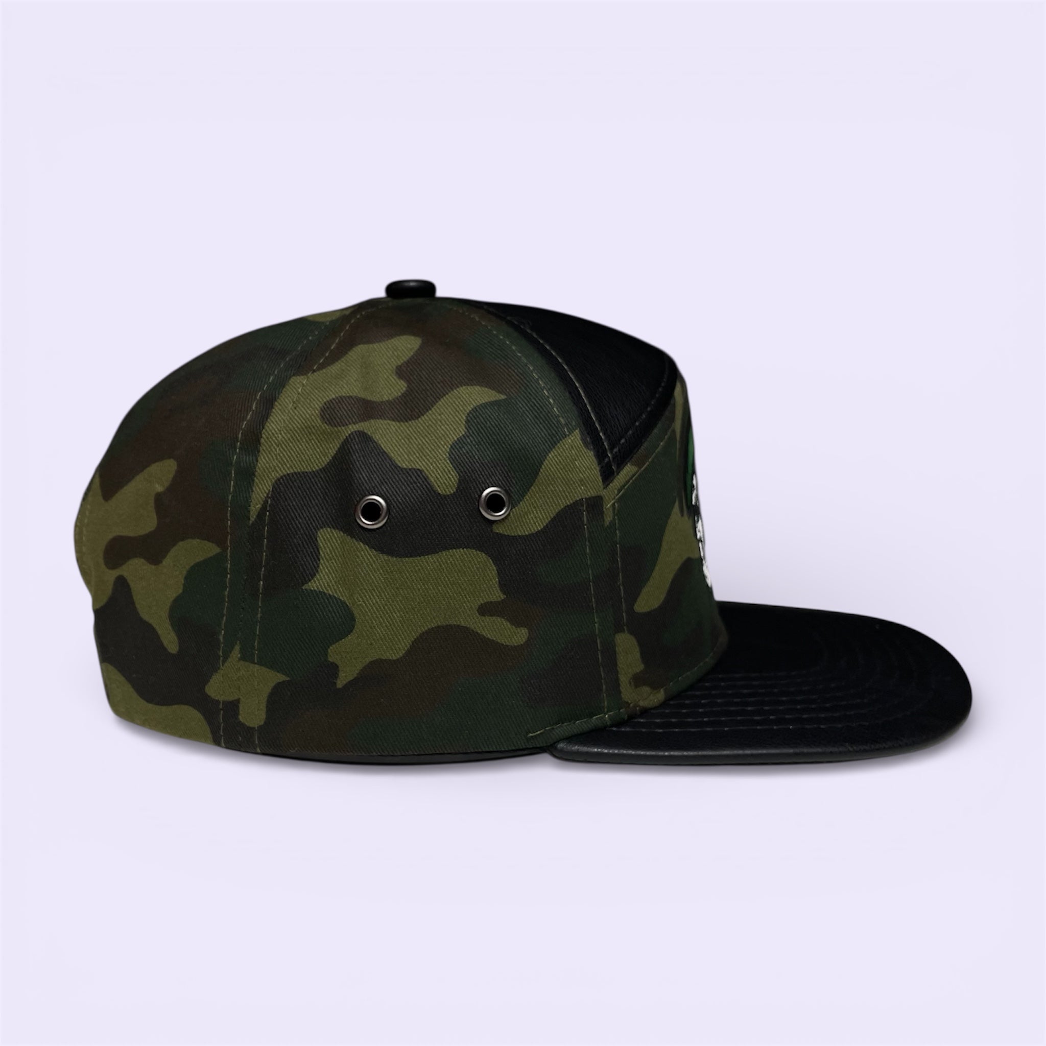 GAFES Mexico Fuerzas Especiales Camo Snapback Hat with PU Leather
