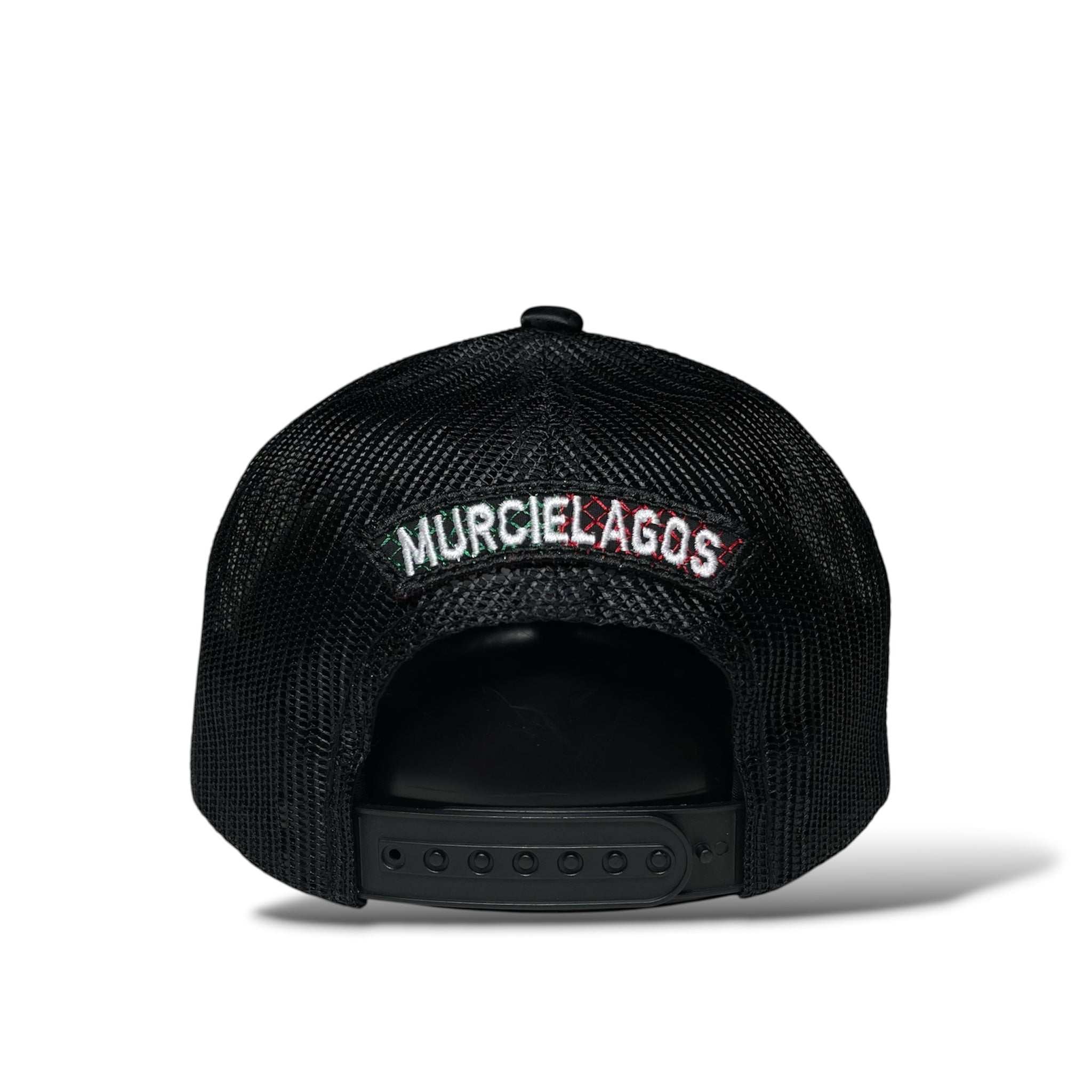 Gorra Mexicana con Parches Bordados de la Bandera de Mexico, Gafes Y Murcielagos