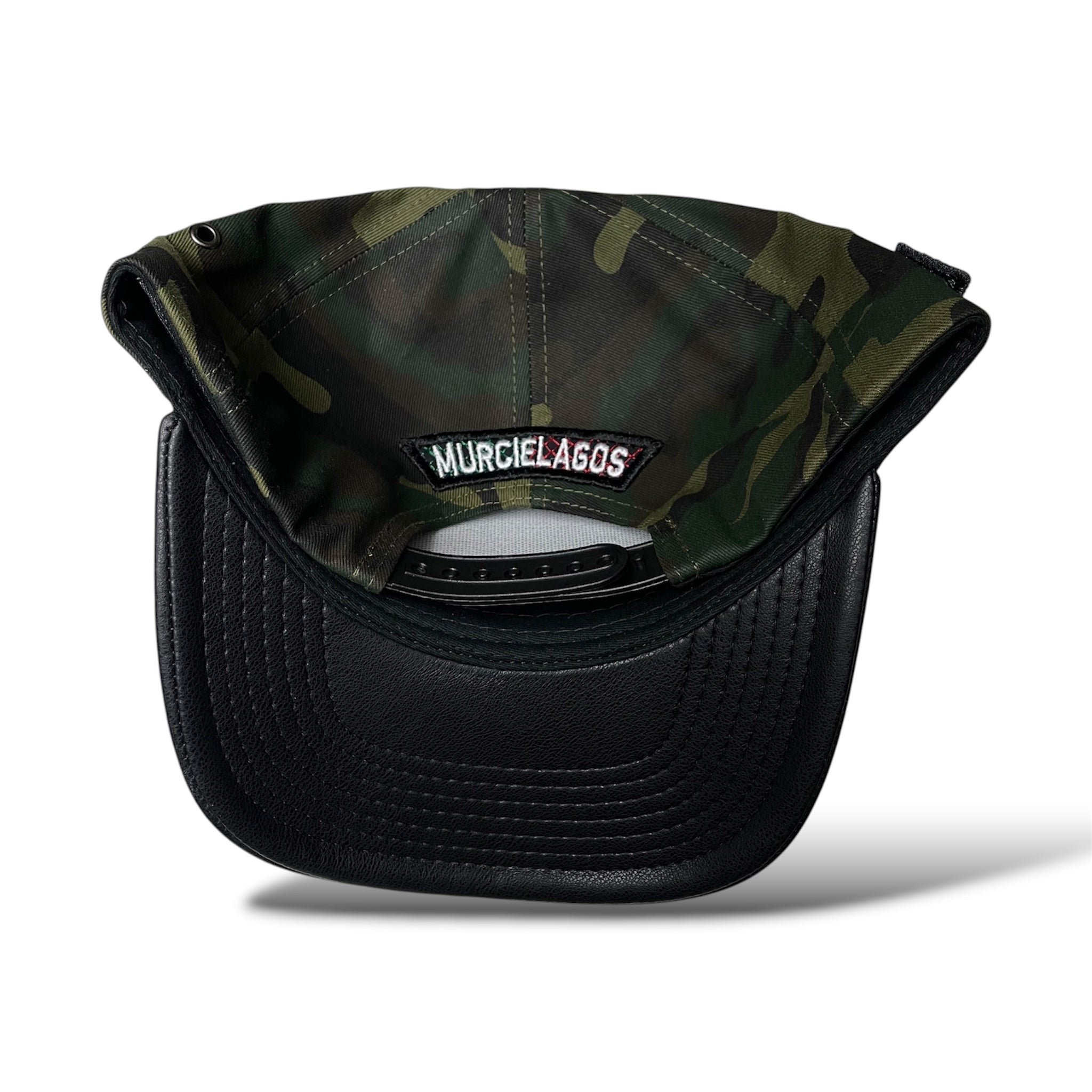 Gorra Snapback Táctica Camo Negra GAFES México y Murciélagos Bordados