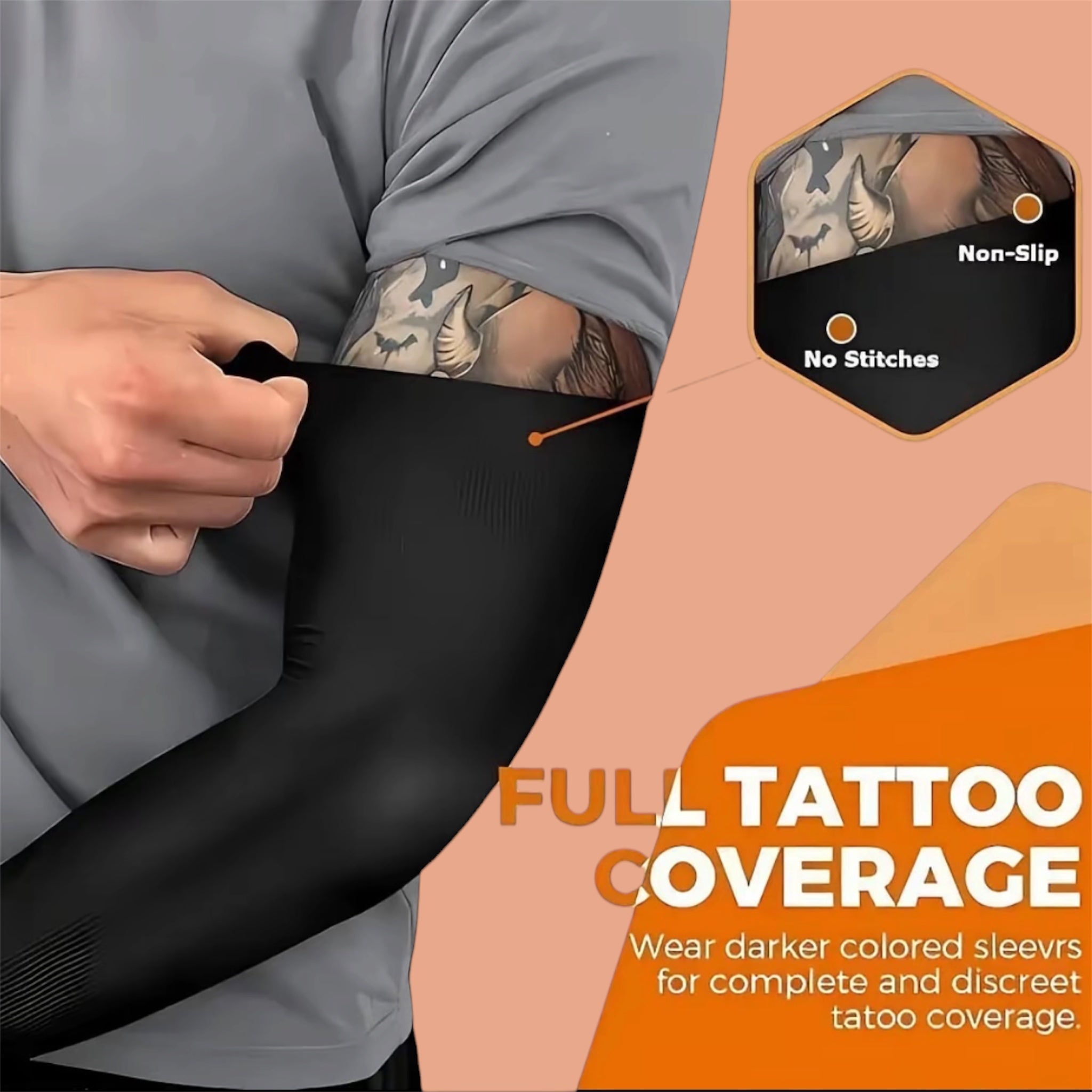 Cooling UV Sun Protection Arm Sleeves for Men & Women