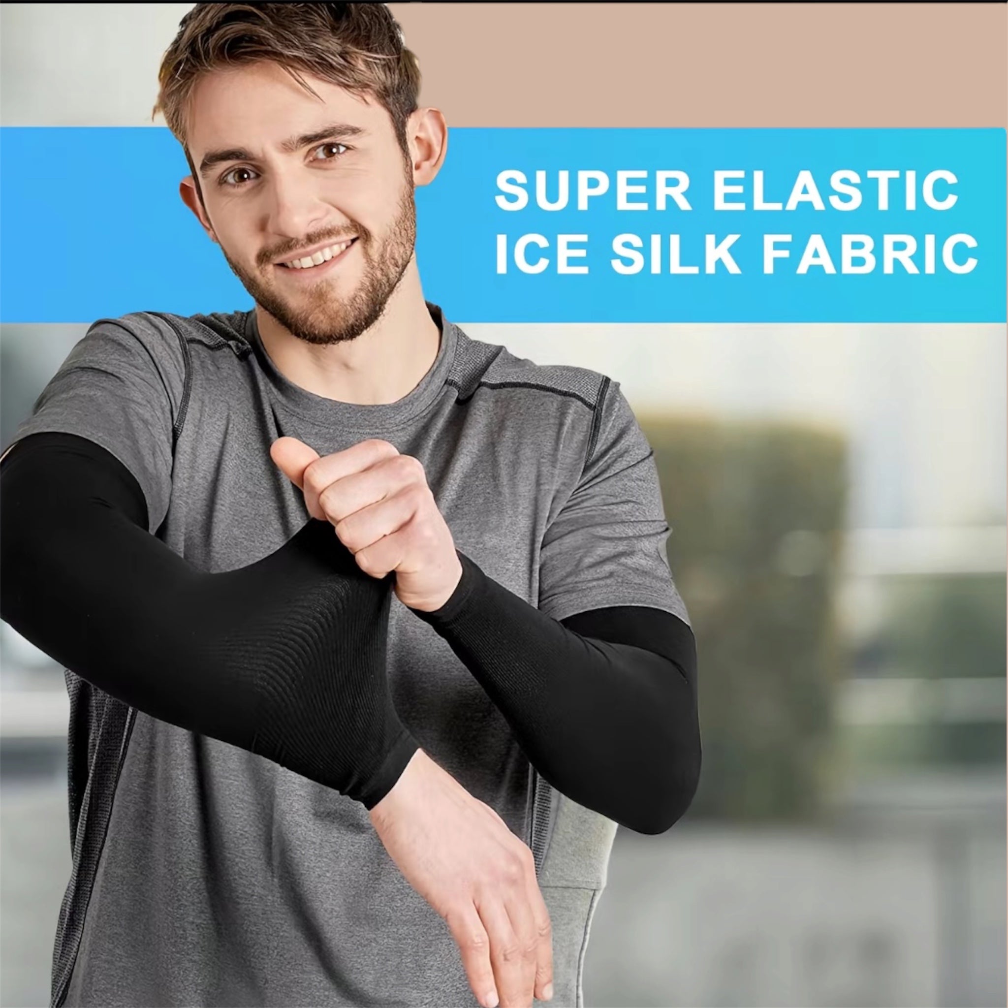 Cooling UV Sun Protection Arm Sleeves for Men & Women
