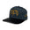 GAFES Gold Embroidered Suede PU Leather Brim Snapback Baseball Cap
