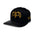GAFES Gold Embroidered Suede PU Leather Brim Snapback Baseball Cap