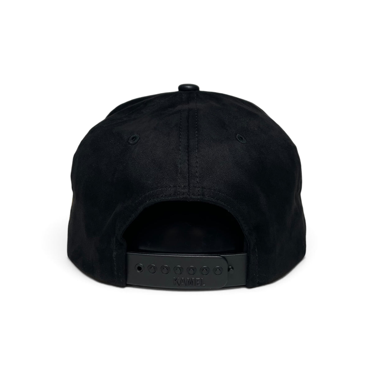 GAFES Gold Embroidered Suede PU Leather Brim Snapback Baseball Cap