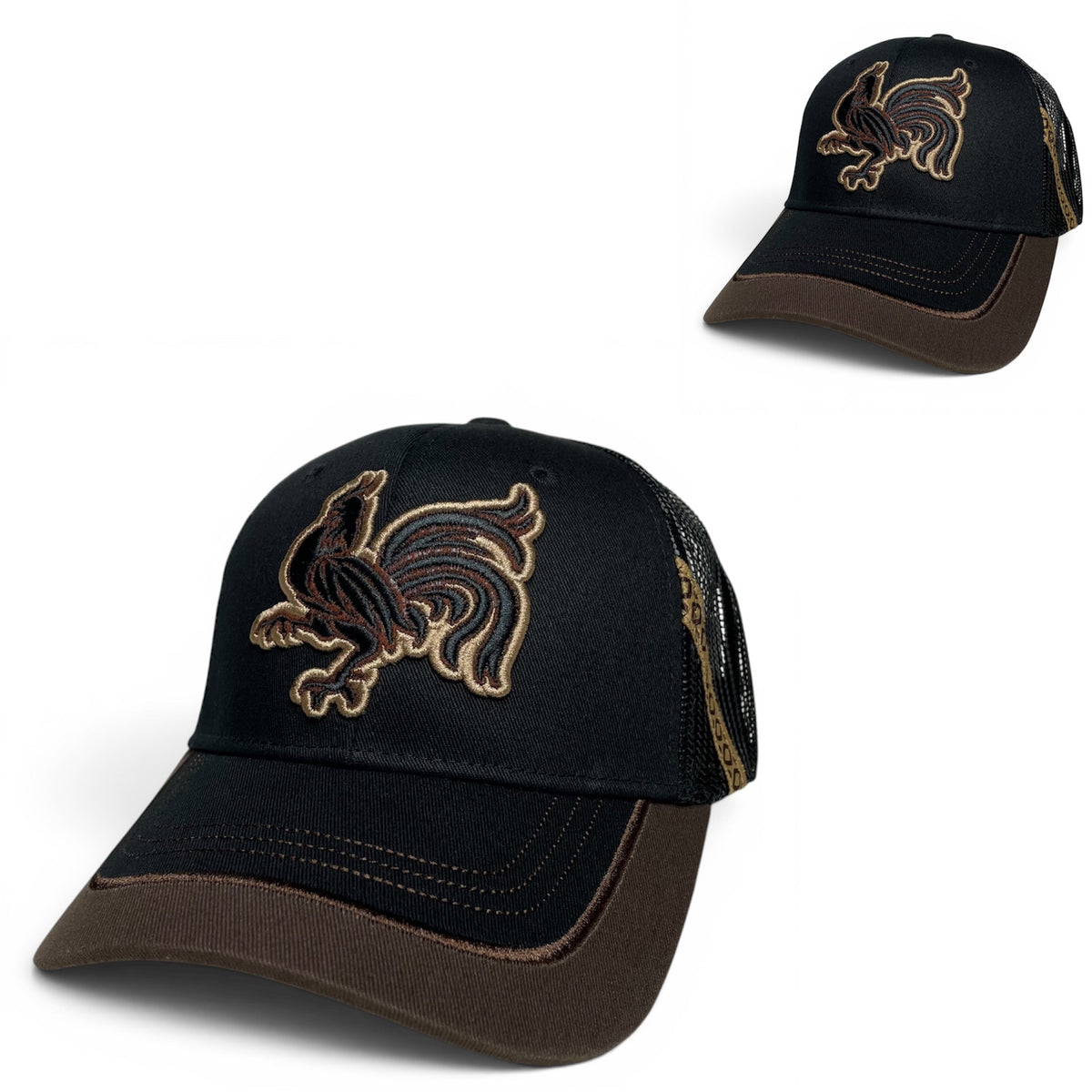 Rooster Embroidered Snapback Hat, Western Rodeo Style