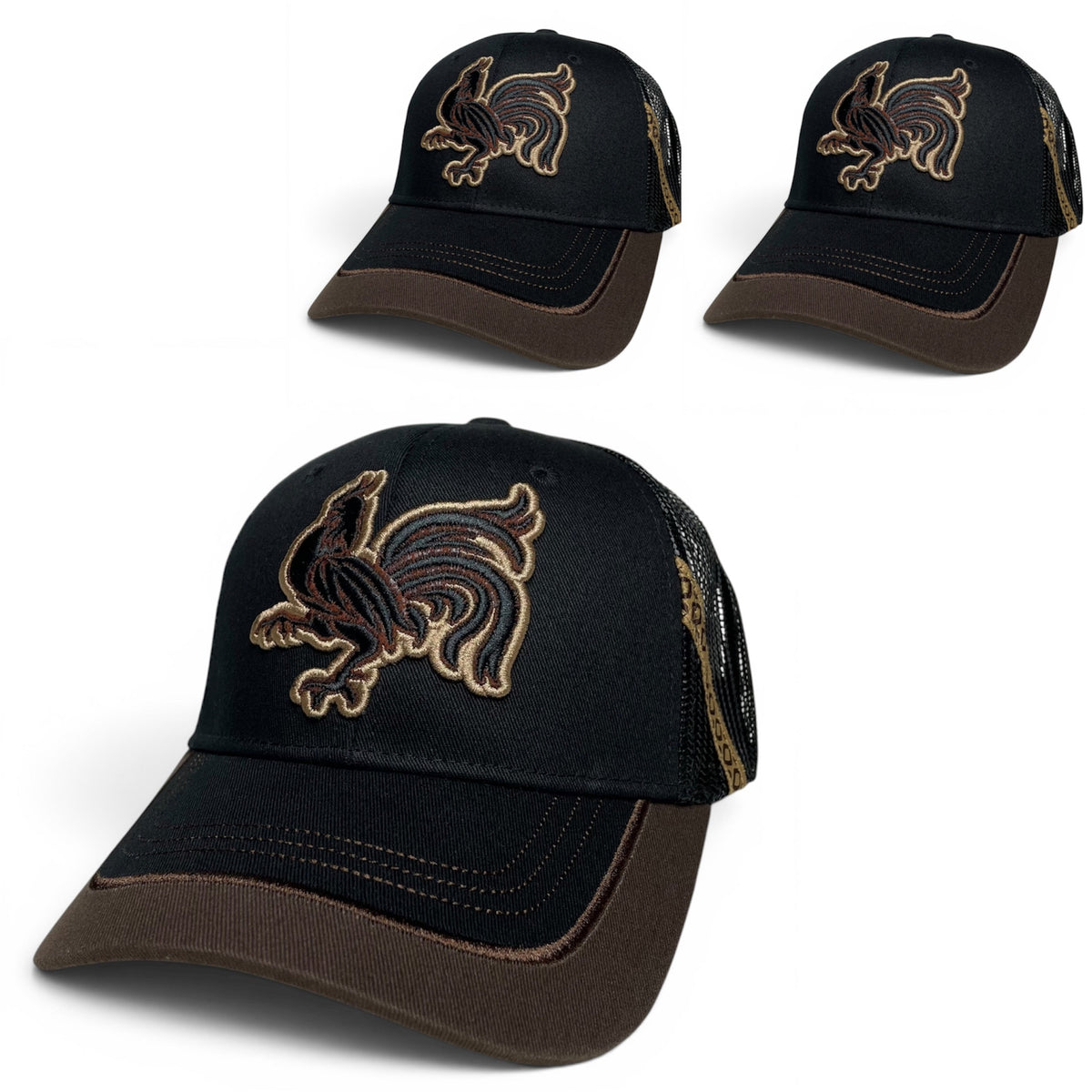 Rooster Embroidered Snapback Hat, Western Rodeo Style
