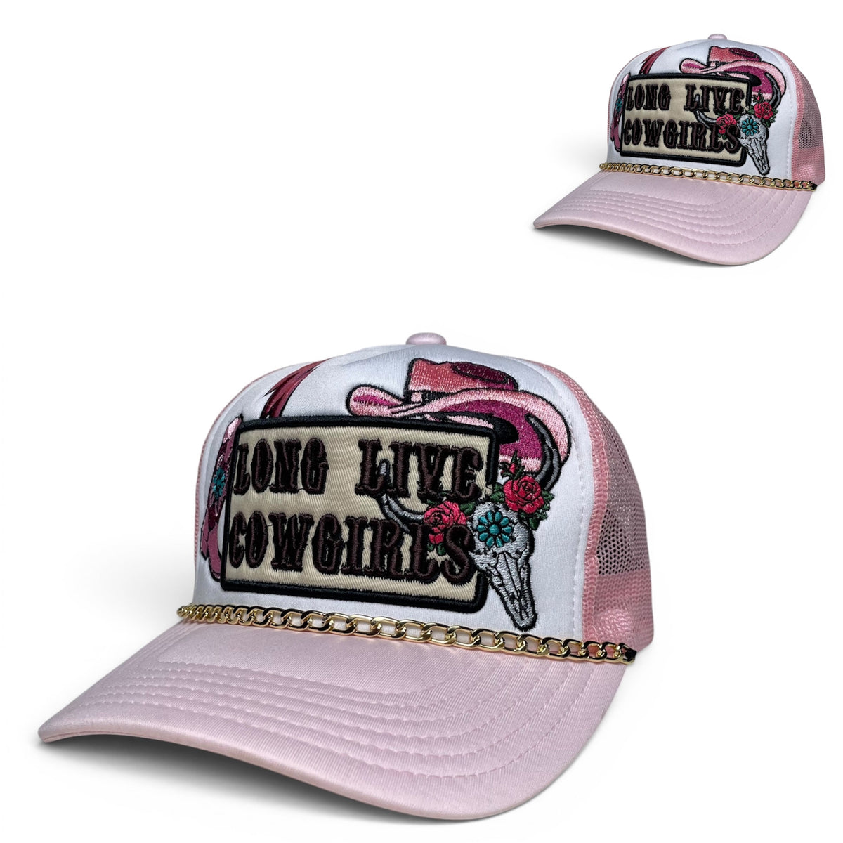 Long Live Cowgirls Embroidered Western Snapback Hat