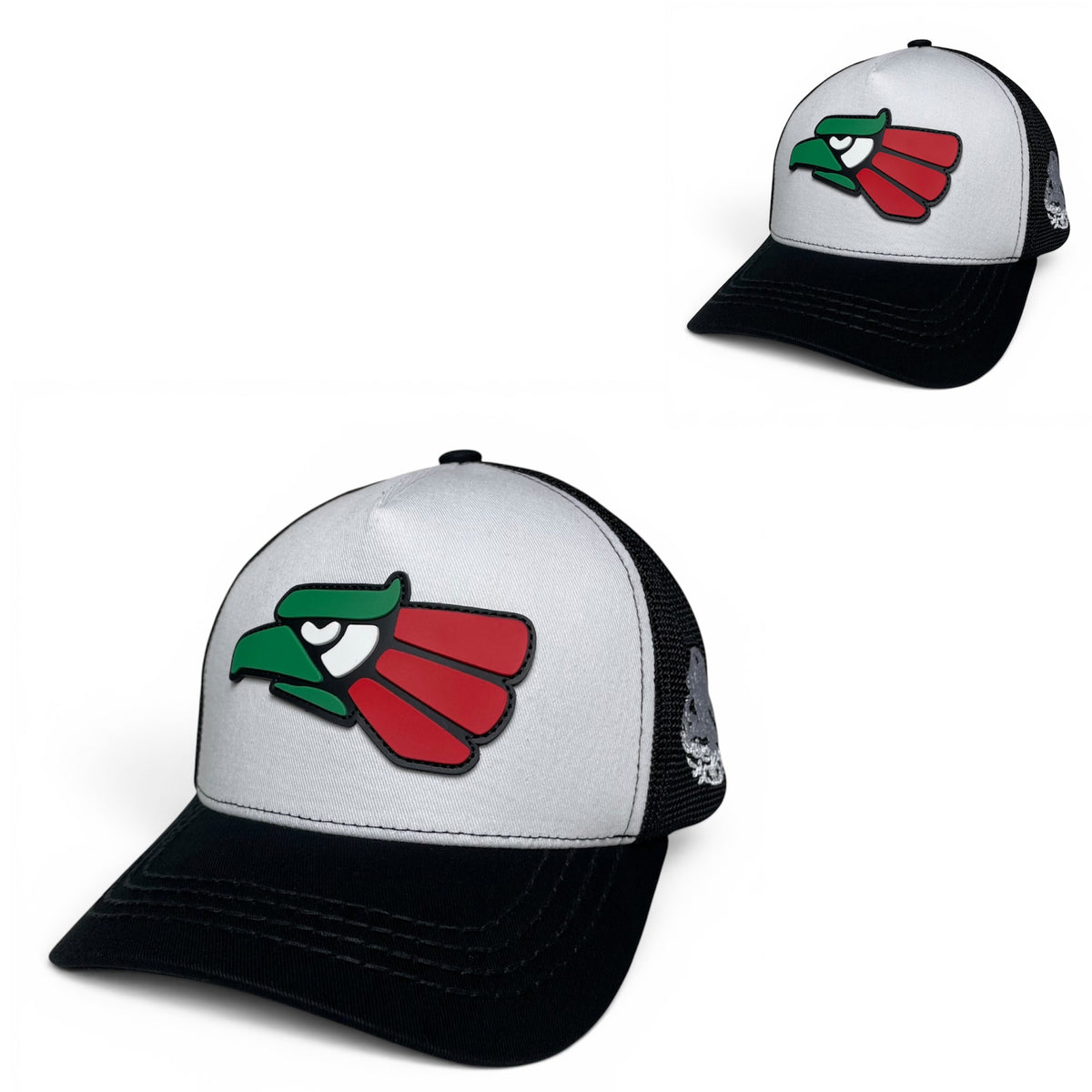 Hecho en Mexico Mexican Eagle PVC Patch Mesh Back Snapback Hat