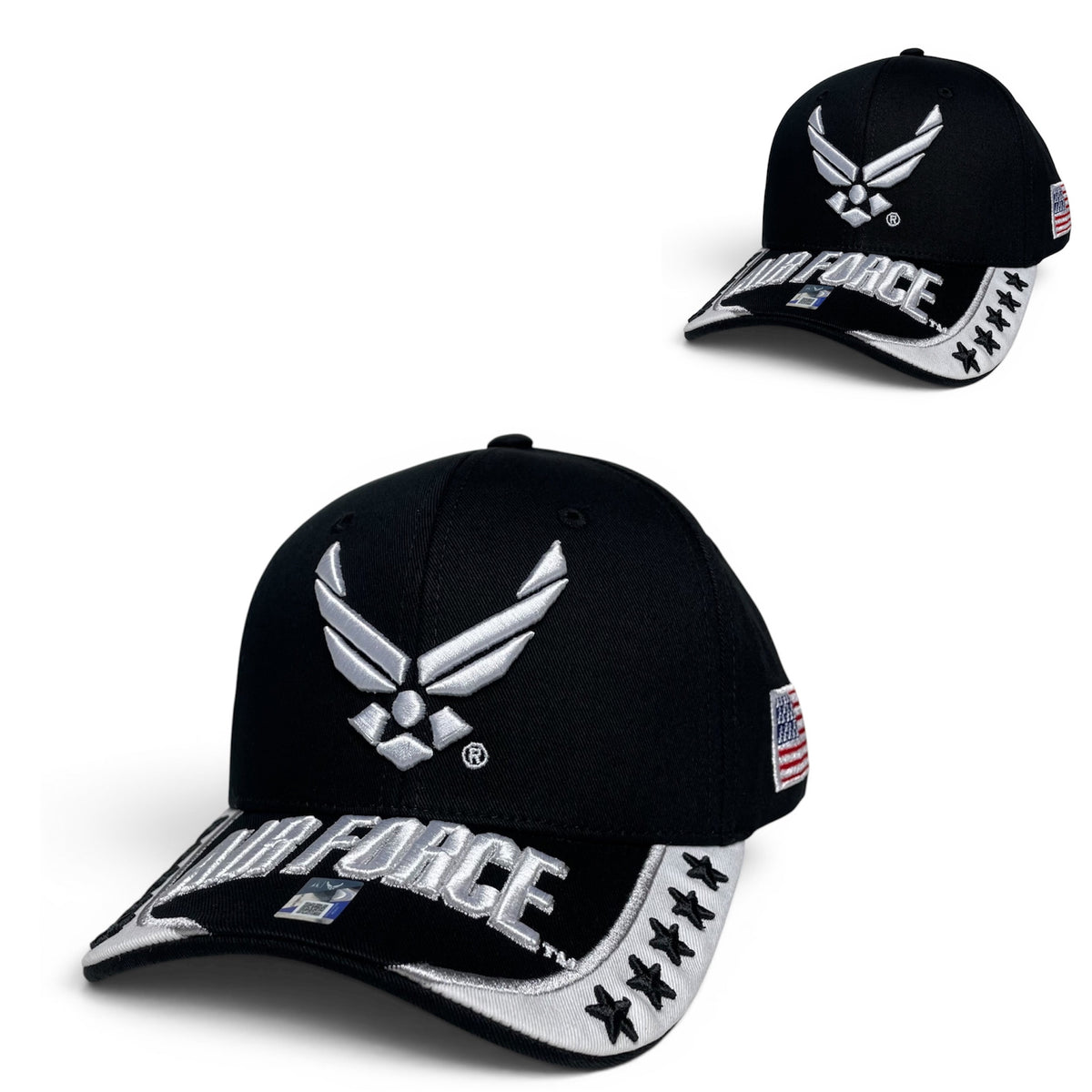 U.S. Air Force Baseball Cap – Officially Licensed Black/White