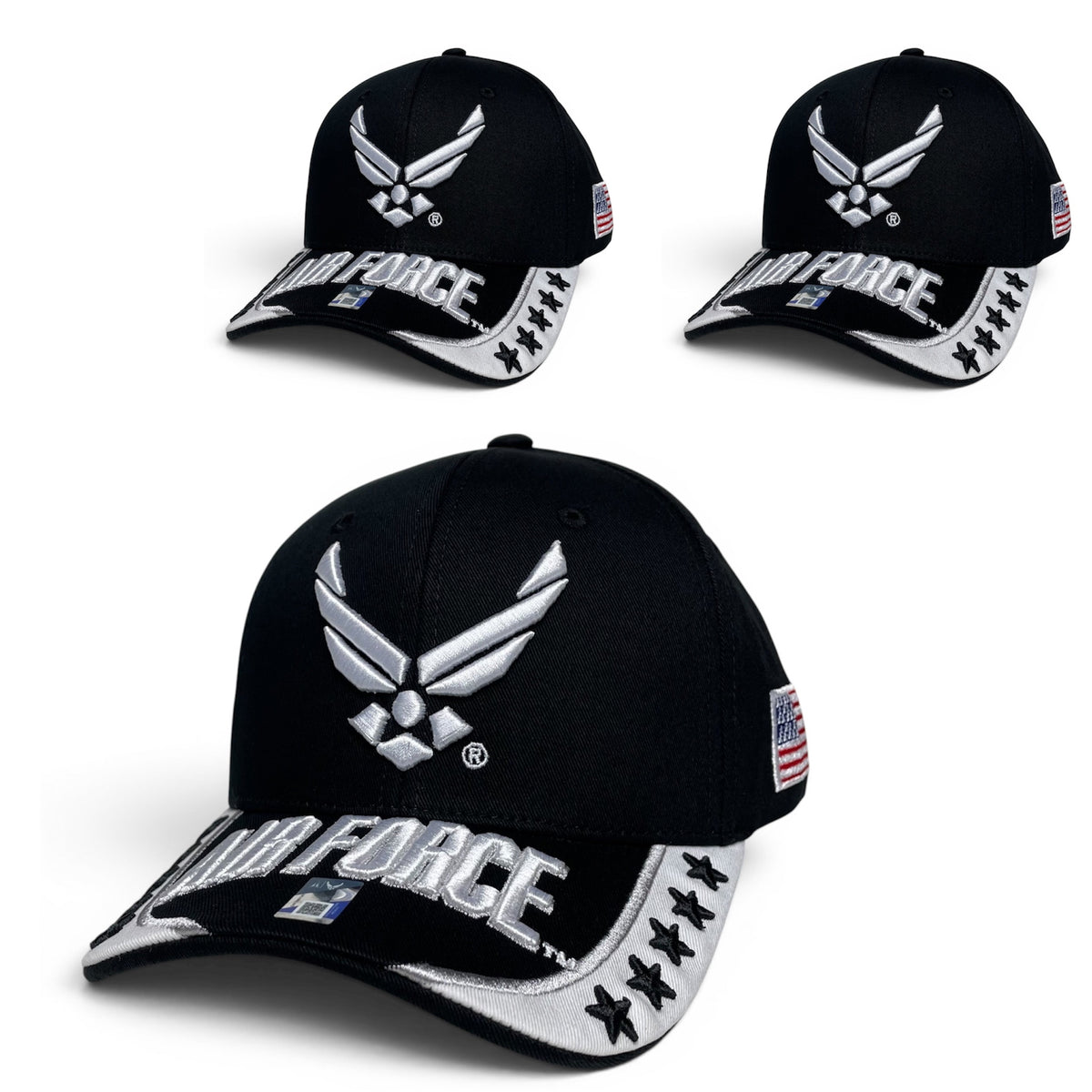 U.S. Air Force Baseball Cap – Officially Licensed Black/White
