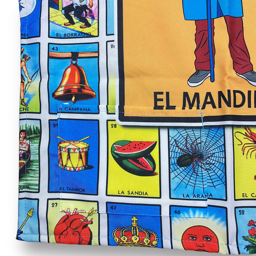 Men's Mexican Loteria Kitchen Apron Mandil Mexicano