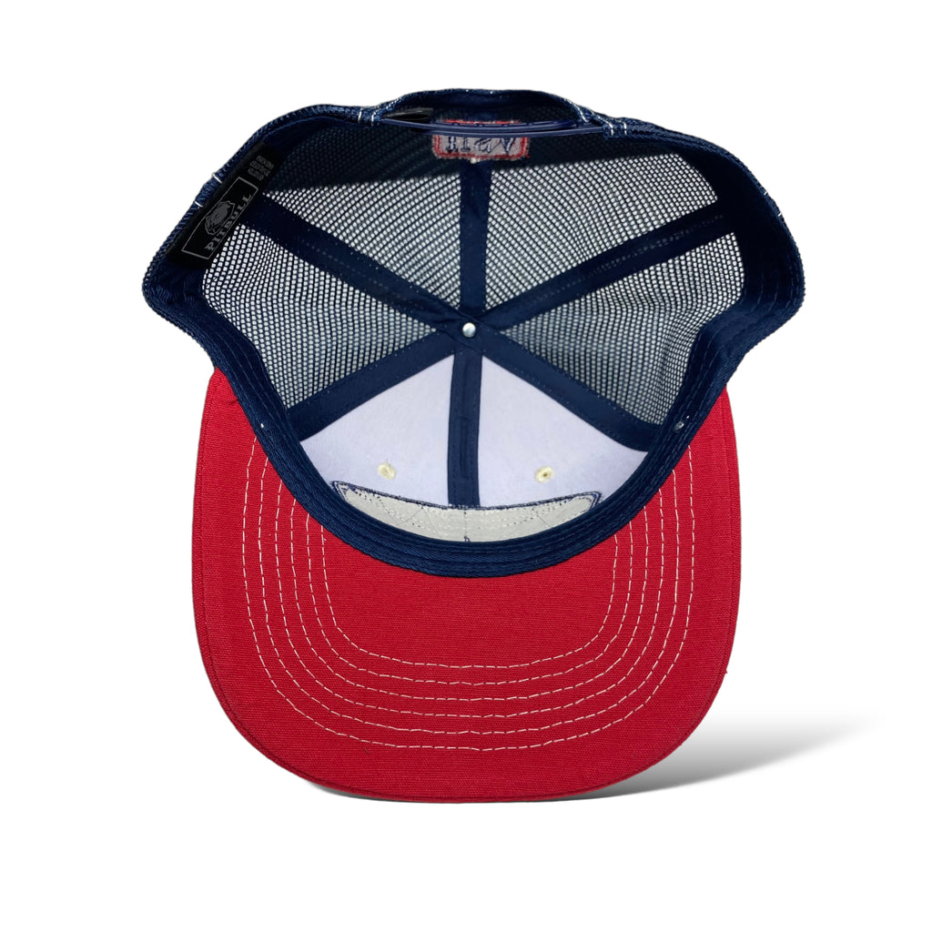 USA Eagle Flag Trucker Cap - Patriotic Hat with Printed Patch