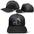 Hat for Men: Black Snapback Cap with Horse Embroidered Patch