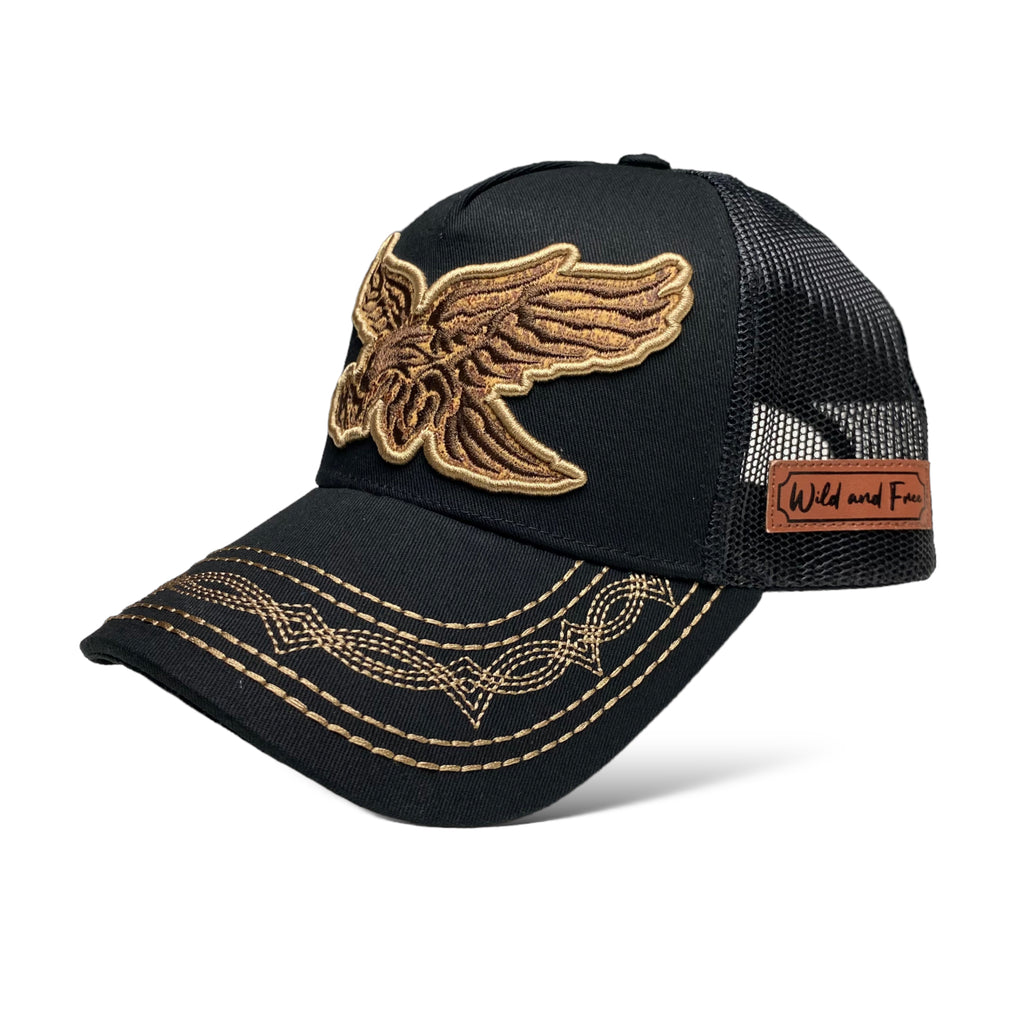 Eagle Embroidered Patch Trucker Baseball Cap / Wester Hat for Men