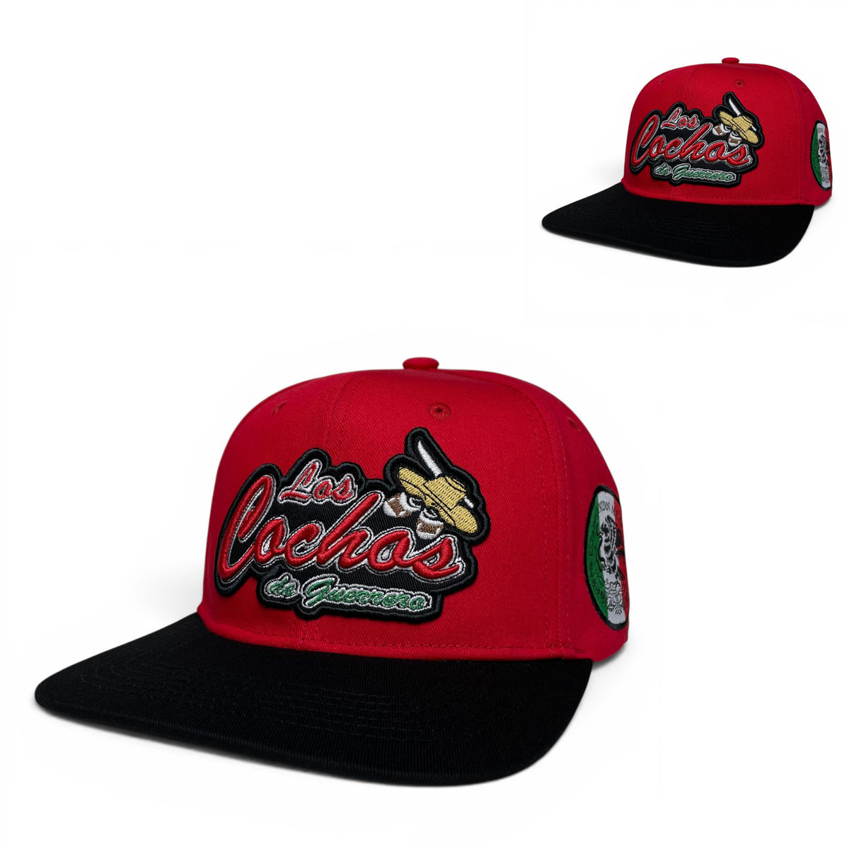 Gorra Los Cochos de Guerrero Mexico, Snapback, Visera Plana, Bordado