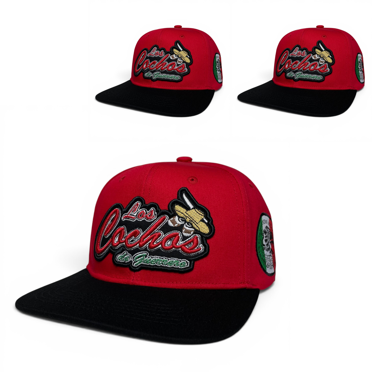 Gorra Los Cochos de Guerrero Mexico, Snapback, Visera Plana, Bordado