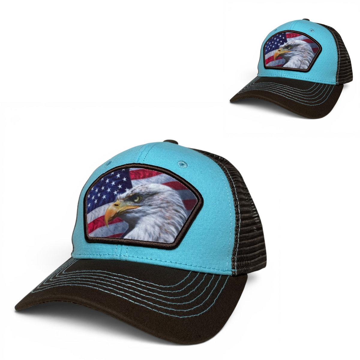 USA American Flag Snapback Baseball Cap, Eagle Patriotic Hat