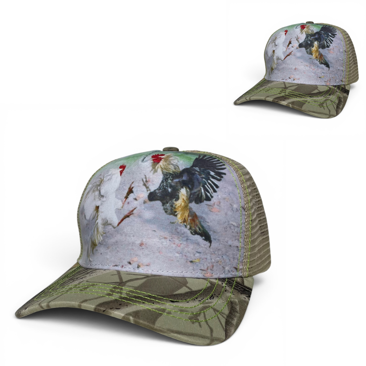 Gorra Rooster Cock Gallos de Pelea, Adjustable, Visera Curvada