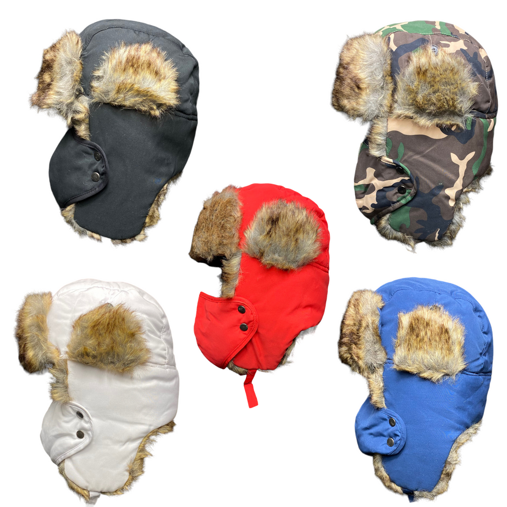 Women Men Winter Trapper Aviator Trooper Earflap Russian Ski mask