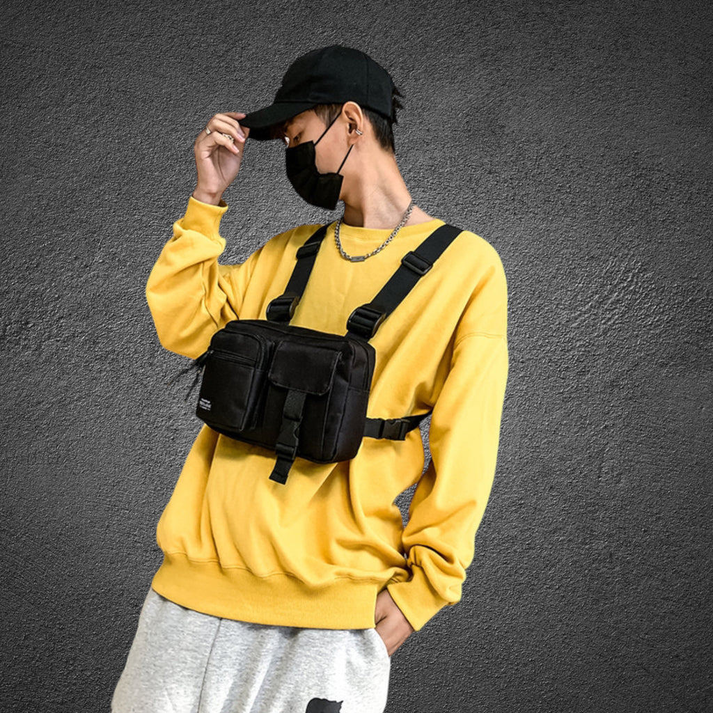 Men’s Hip-Hop Multi-functional Chest Bag