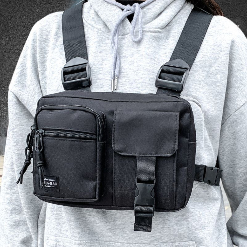 Men’s Hip-Hop Multi-functional Chest Bag