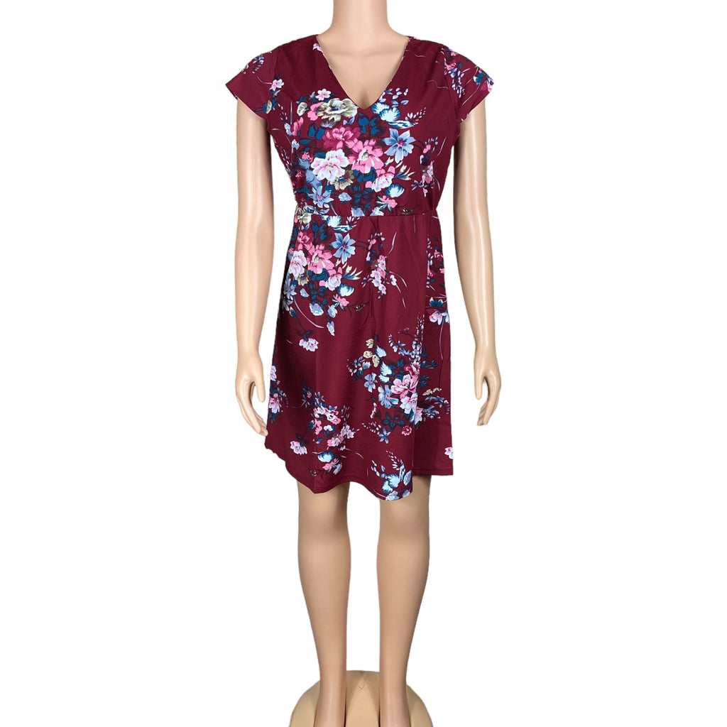 Women's Beach, Casual, Floral Short Sleeve Dress