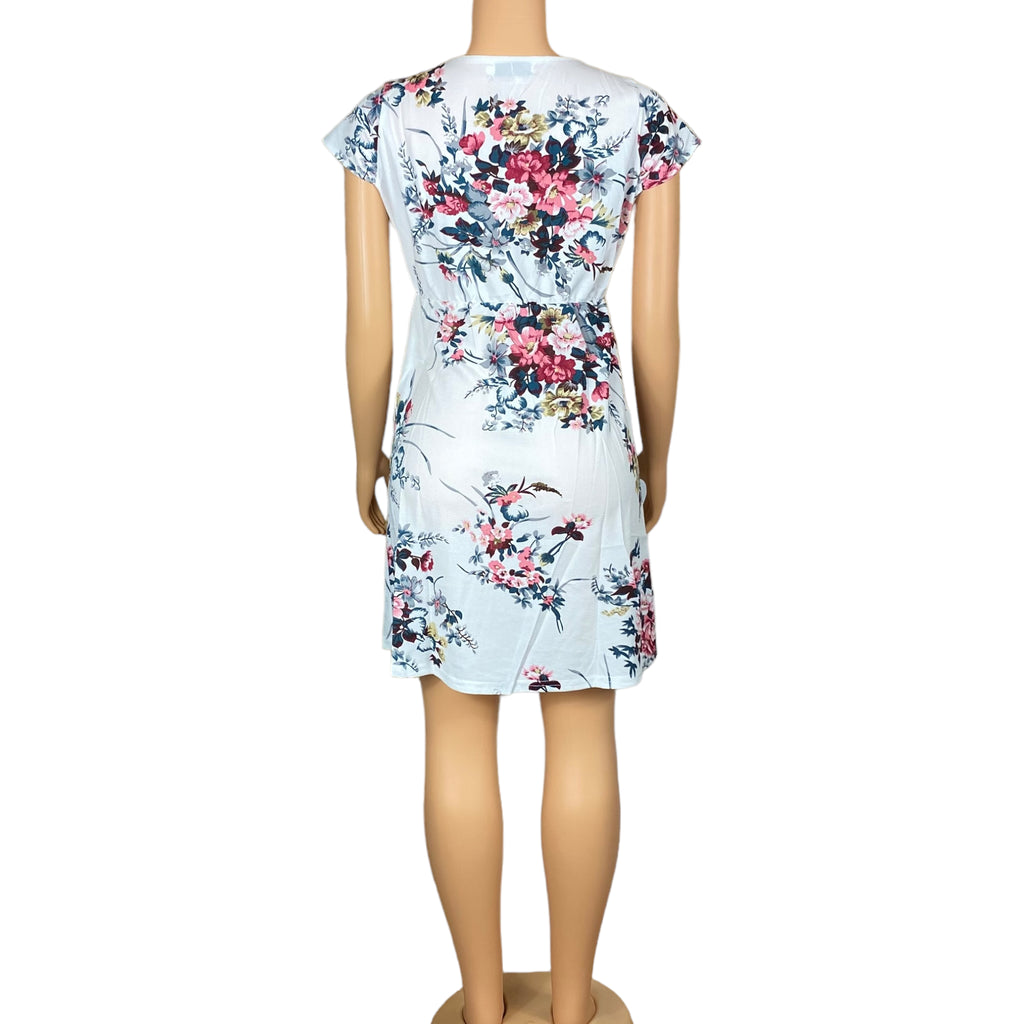 Women's Beach, Casual, Floral Short Sleeve Dress