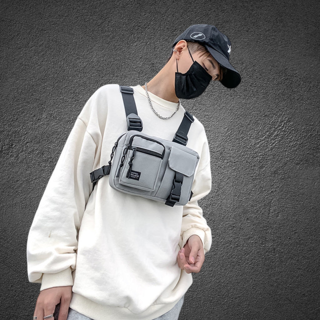 Men’s Hip-Hop Multi-functional Chest Bag