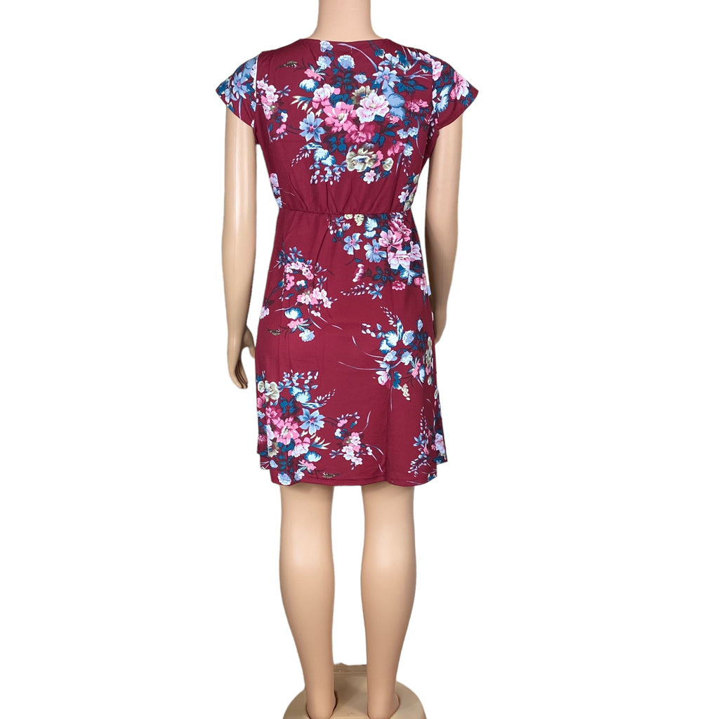 Women's Beach, Casual, Floral Short Sleeve Dress