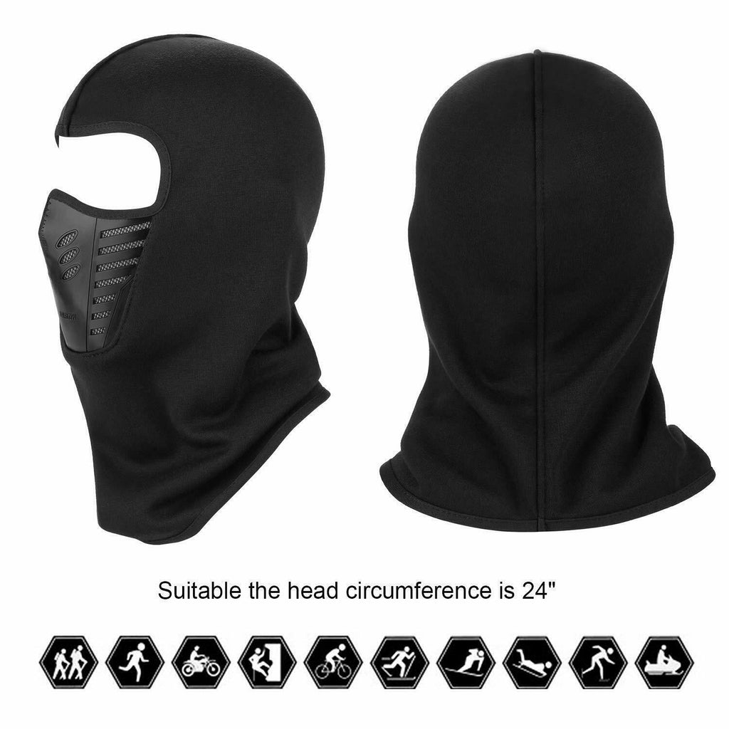 Balaclava Ski Full Face Mask Windproof Fleece Neck Warm for Winter Workwear